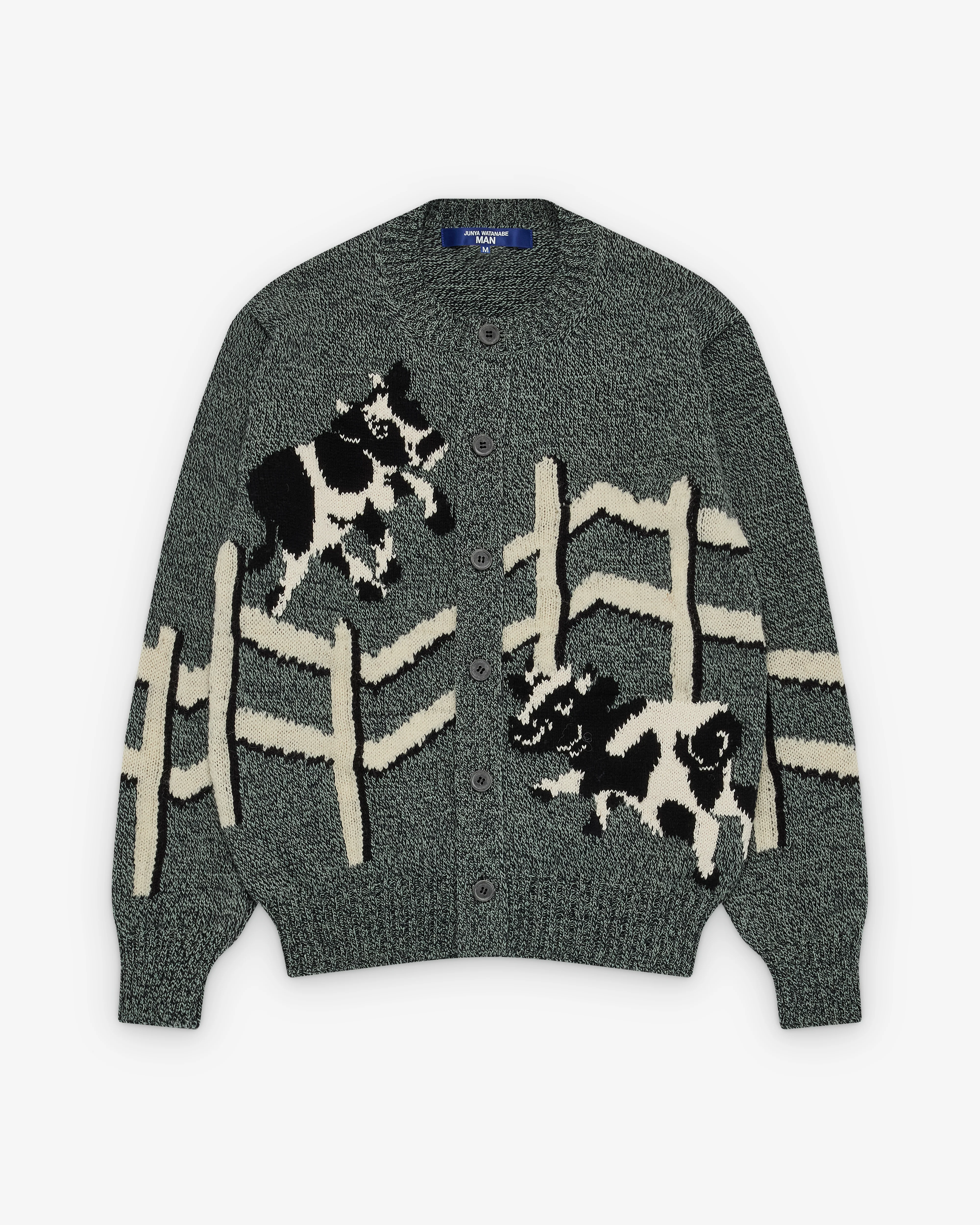 Junya Watanabe Man - Men's Farm Cardigan - (Navy/Green)