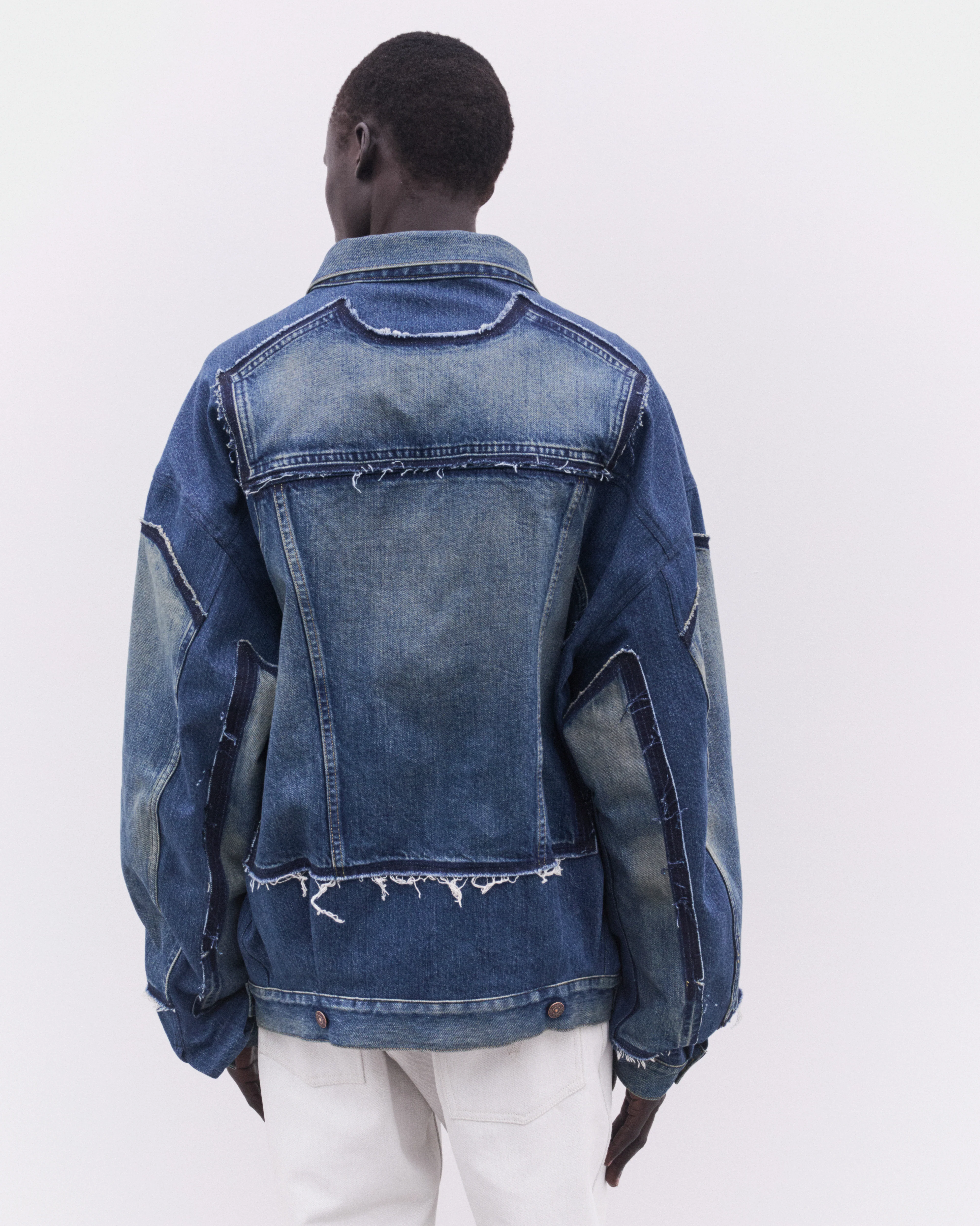 Junya Watanabe MAN - Levi's Men's Oversized Denim Jacket - (Indigo) - Image 5