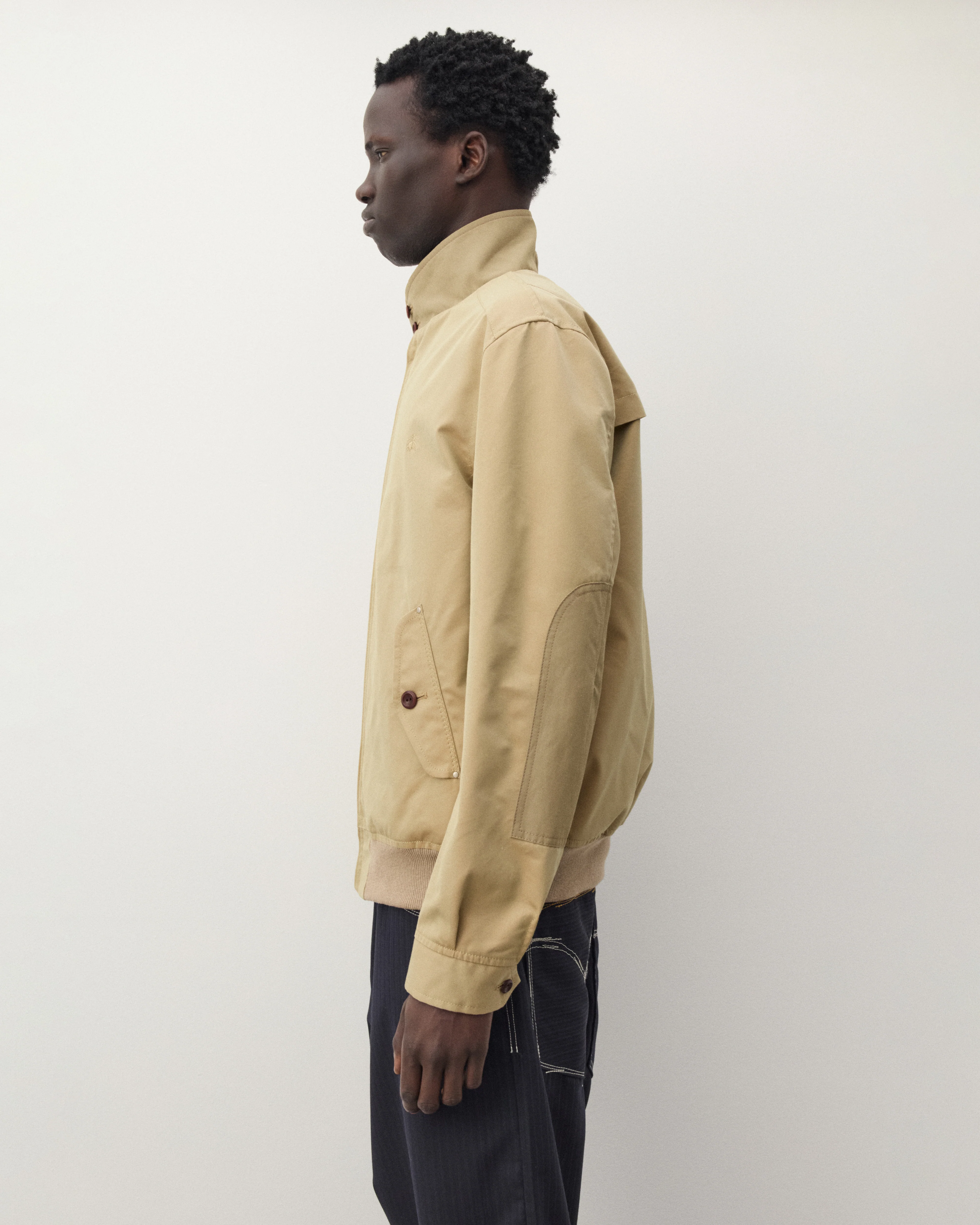 Junya Watanabe Man - Men's Brooks Brothers Harrington Jacket - (Beige) - Image 4