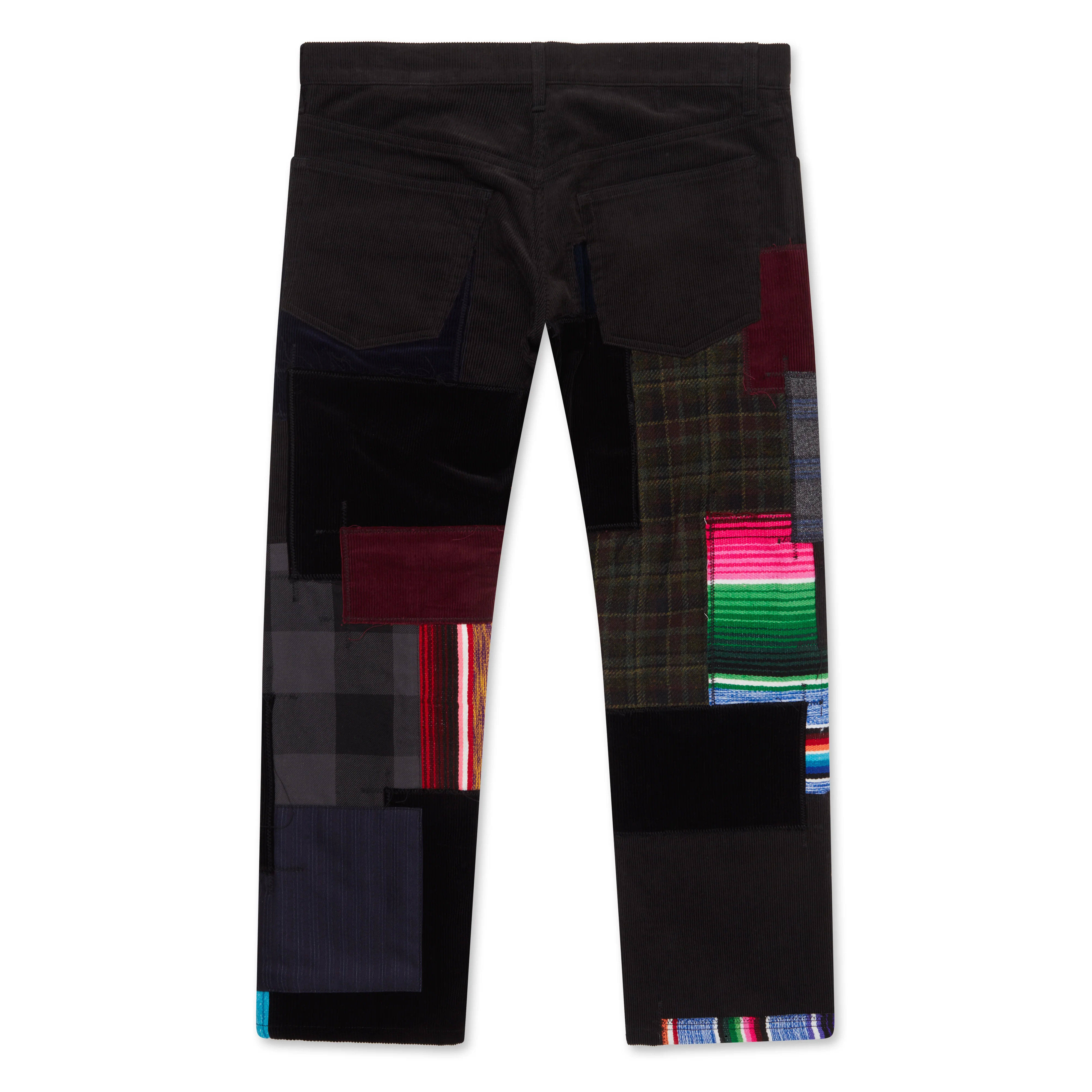 Junya Watanabe MAN - Serape Patchwork Corduroy Pants - (Black) - Image 2