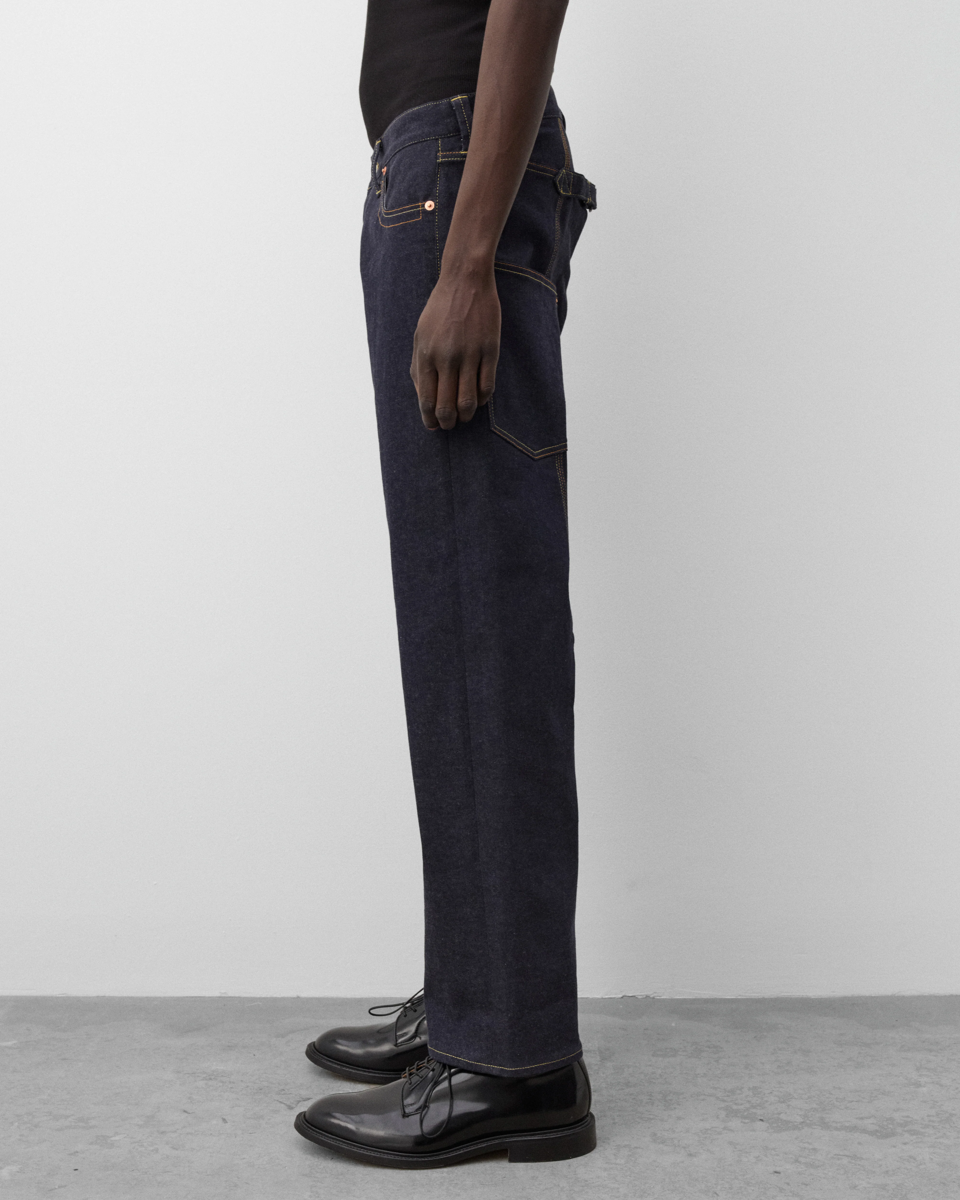 Junya Watanabe Man - Men's Straight Leg Jeans - (Indigo) - Image 4