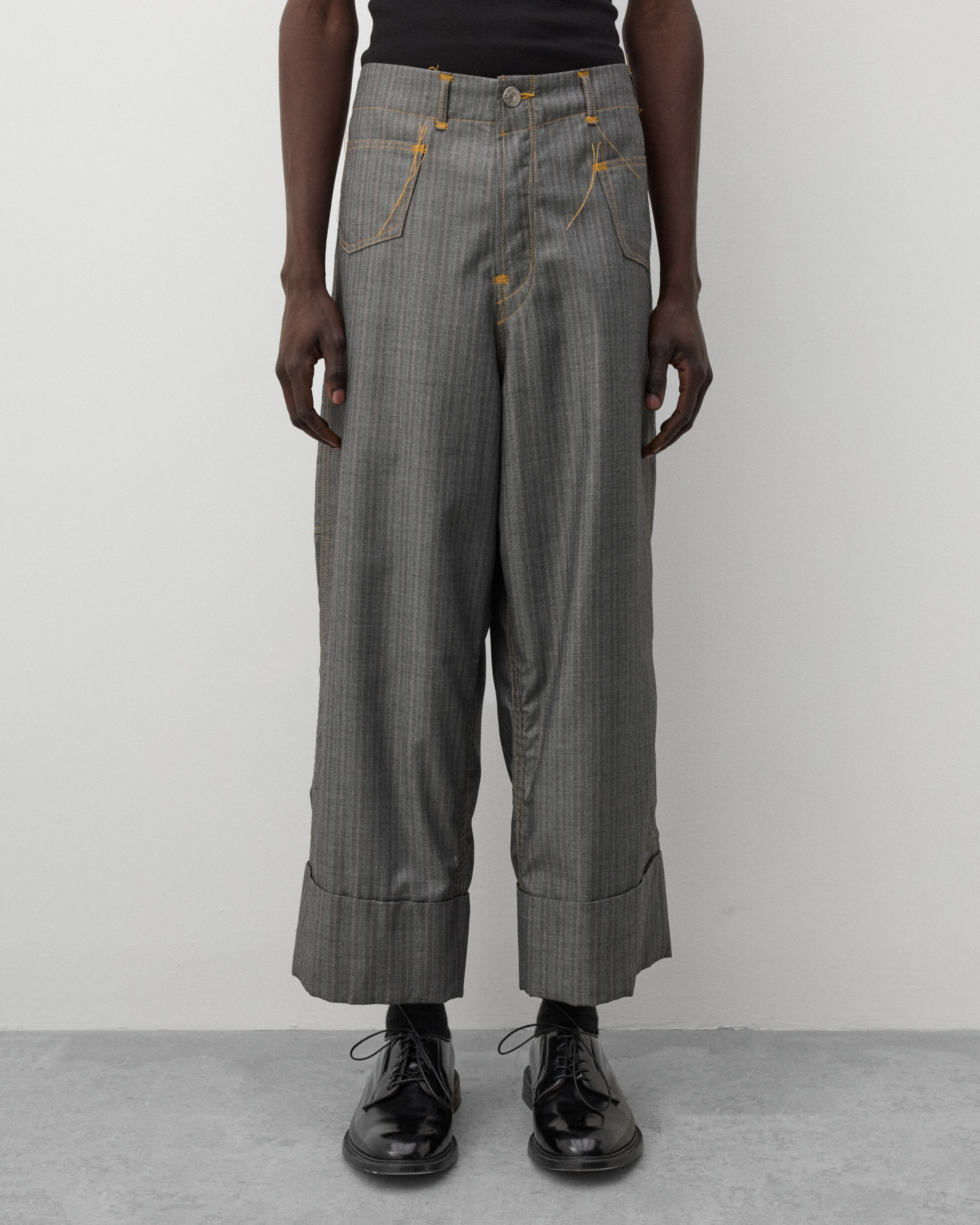 Junya Watanabe Man - Men's Levi's Striped Trousers - (Grey) - Image 3