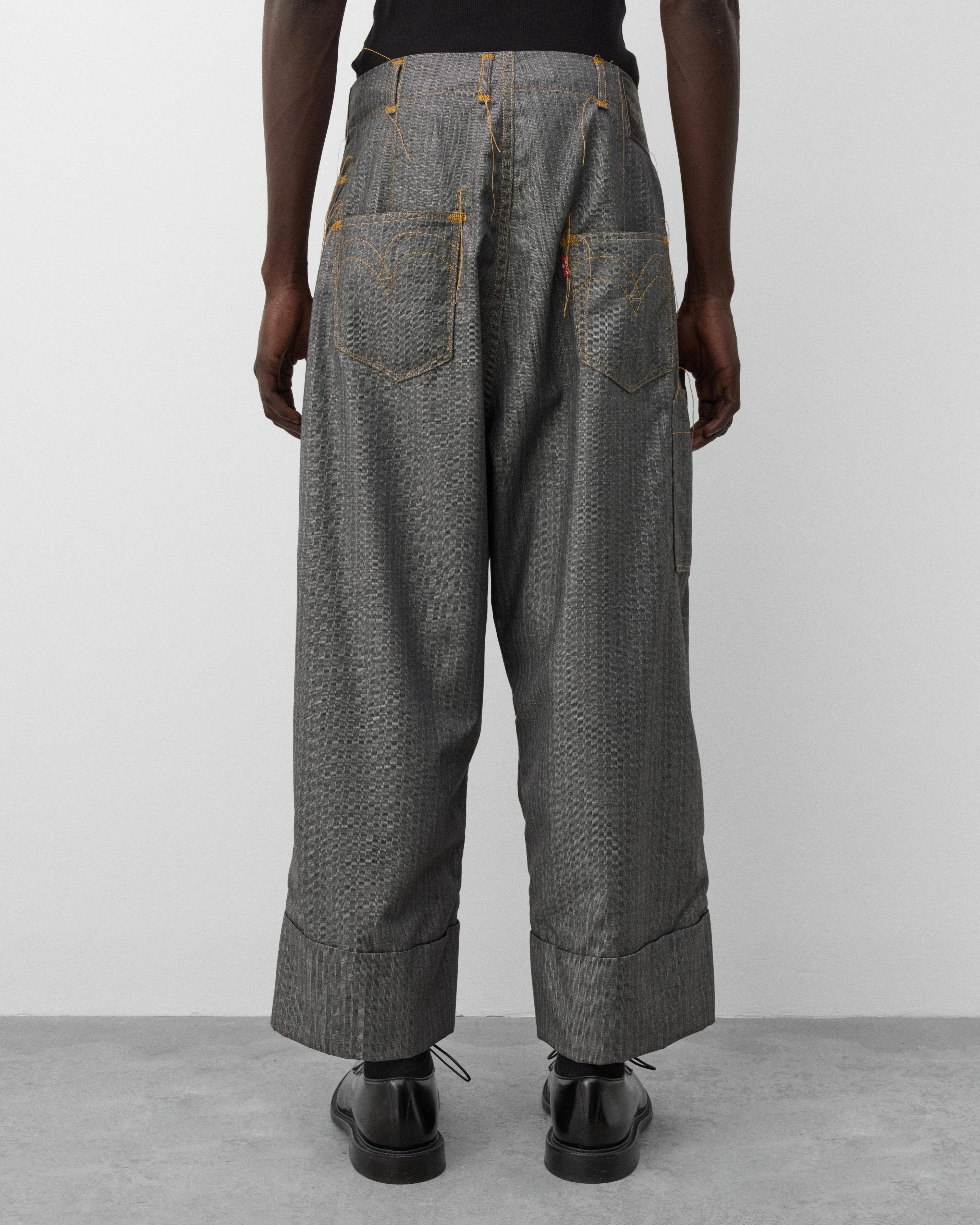 Junya Watanabe Man - Men's Levi's Striped Trousers - (Grey) - Image 5