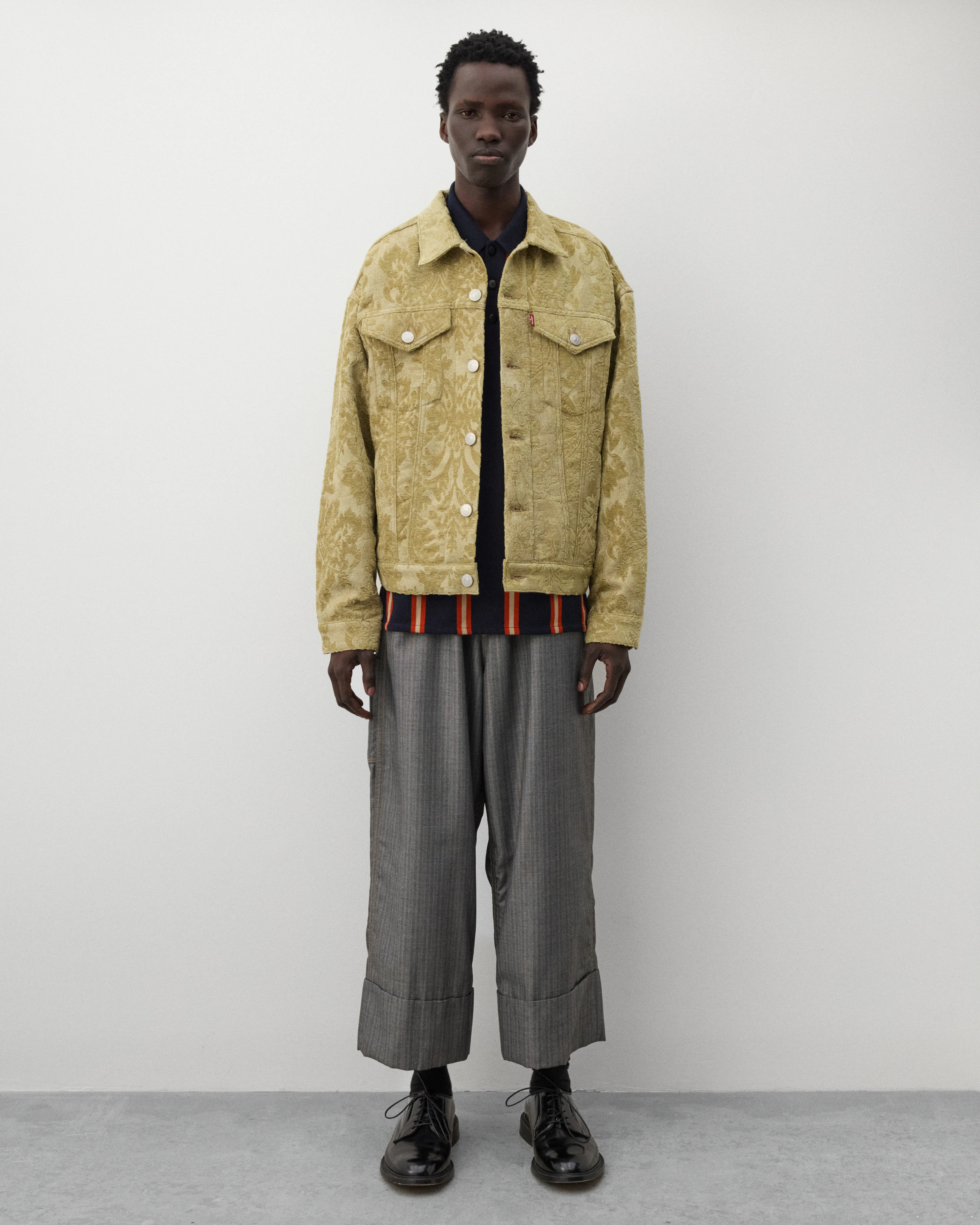 Junya Watanabe Man - Men's Levi's Striped Trousers - (Grey) - Image 6