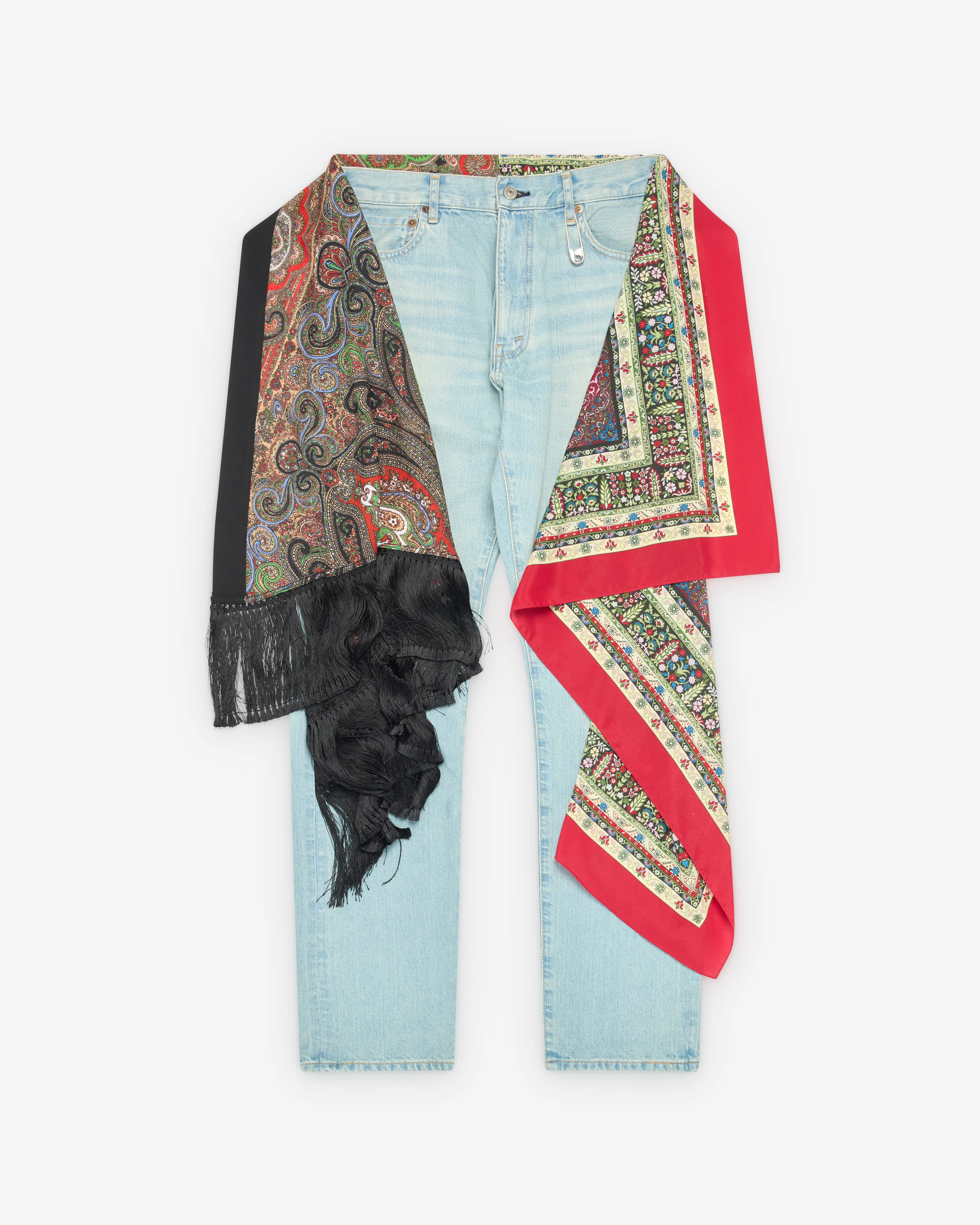 Junya Watanabe Man - Men's Levi's Bandana Jeans - (Light Wash)