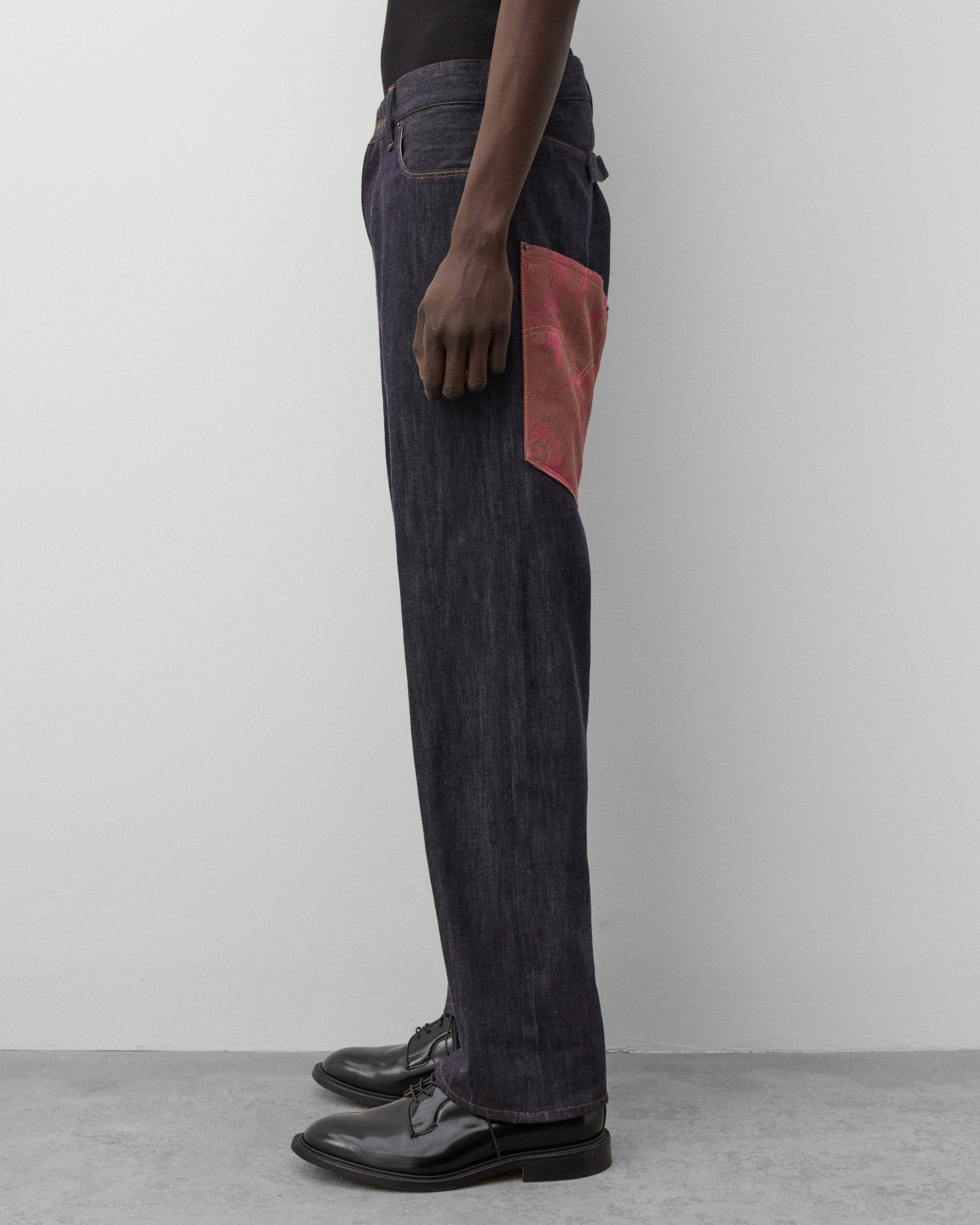 Junya Watanabe Man - Men's Levi's Jacquard Pocket Jeans - (Indigo) - Image 4