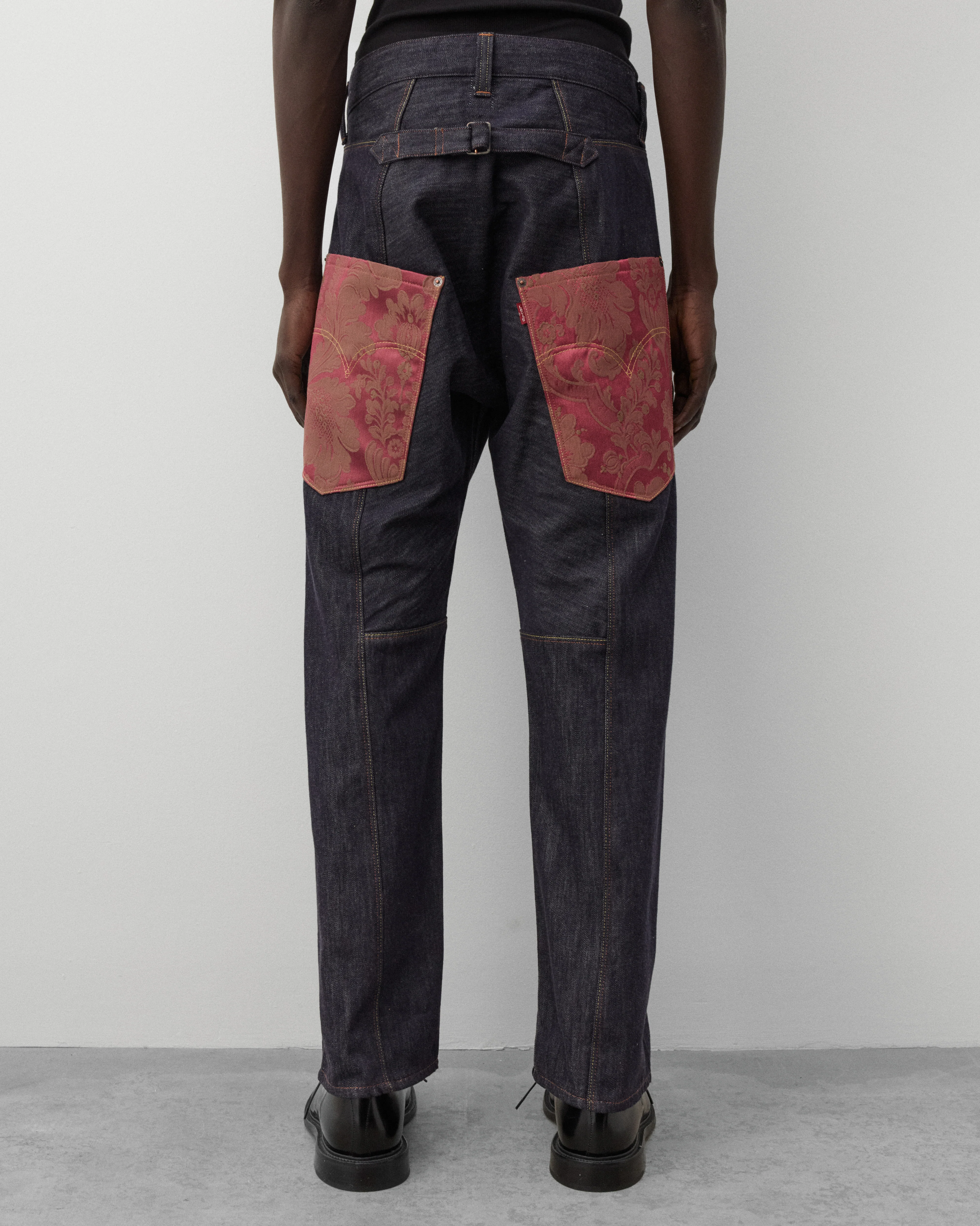 Junya Watanabe Man - Men's Levi's Jacquard Pocket Jeans - (Indigo) - Image 5