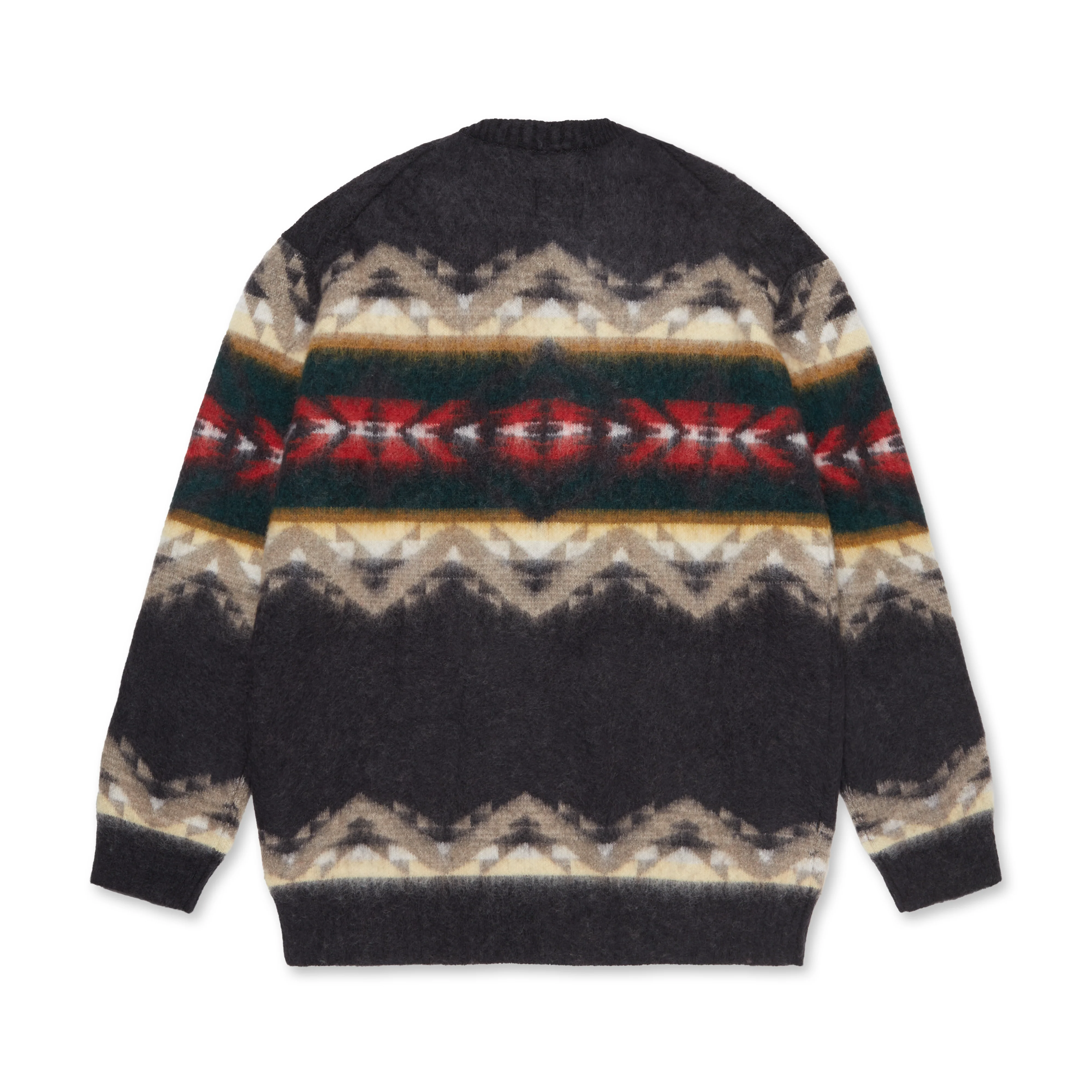 Junya Watanabe MAN - Pendleton Mohair Serape Sweatshirt - (Charcoal) - Image 2