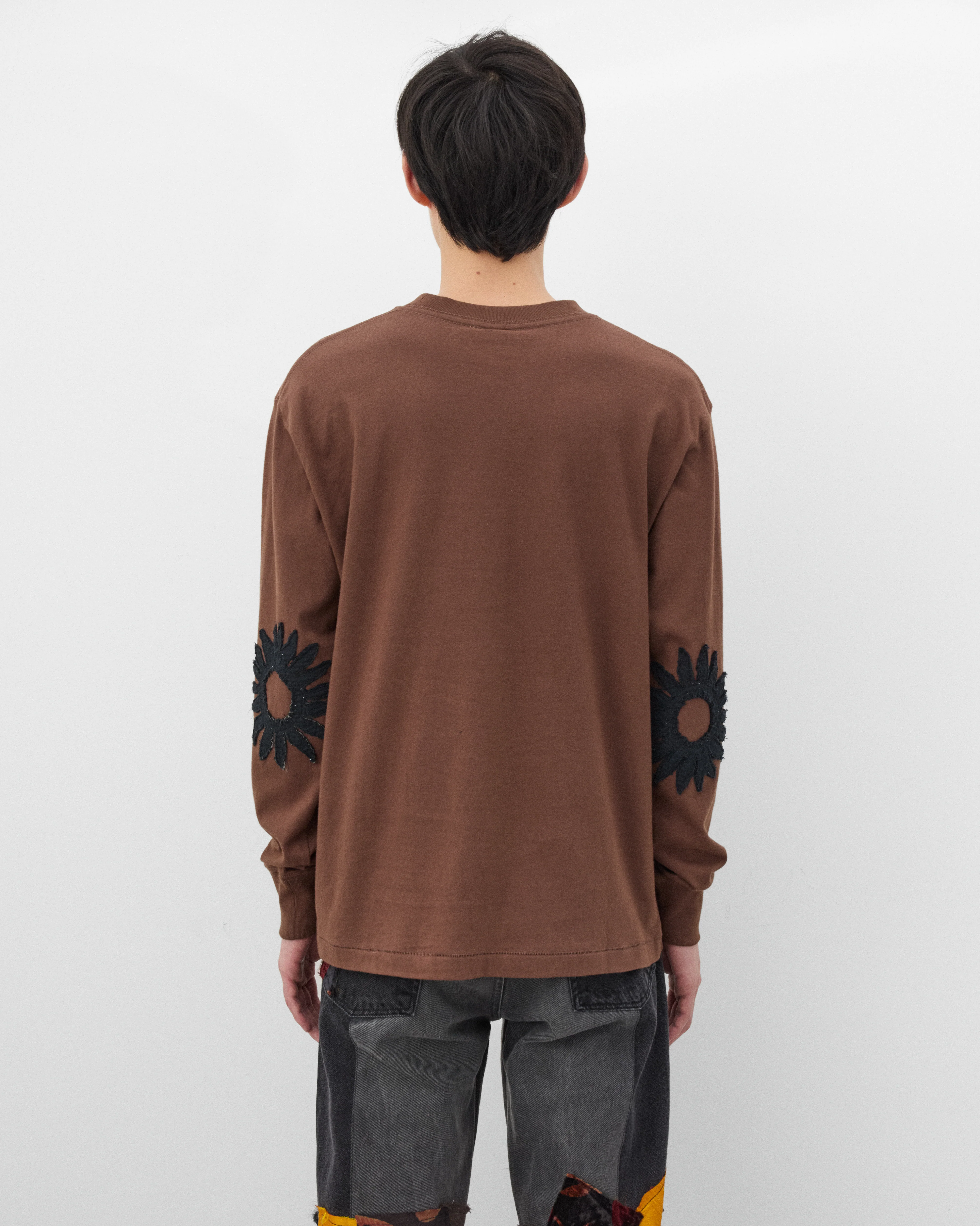 Kartik Research - Men's Sun Applique Tee - (Brown) - Image 5