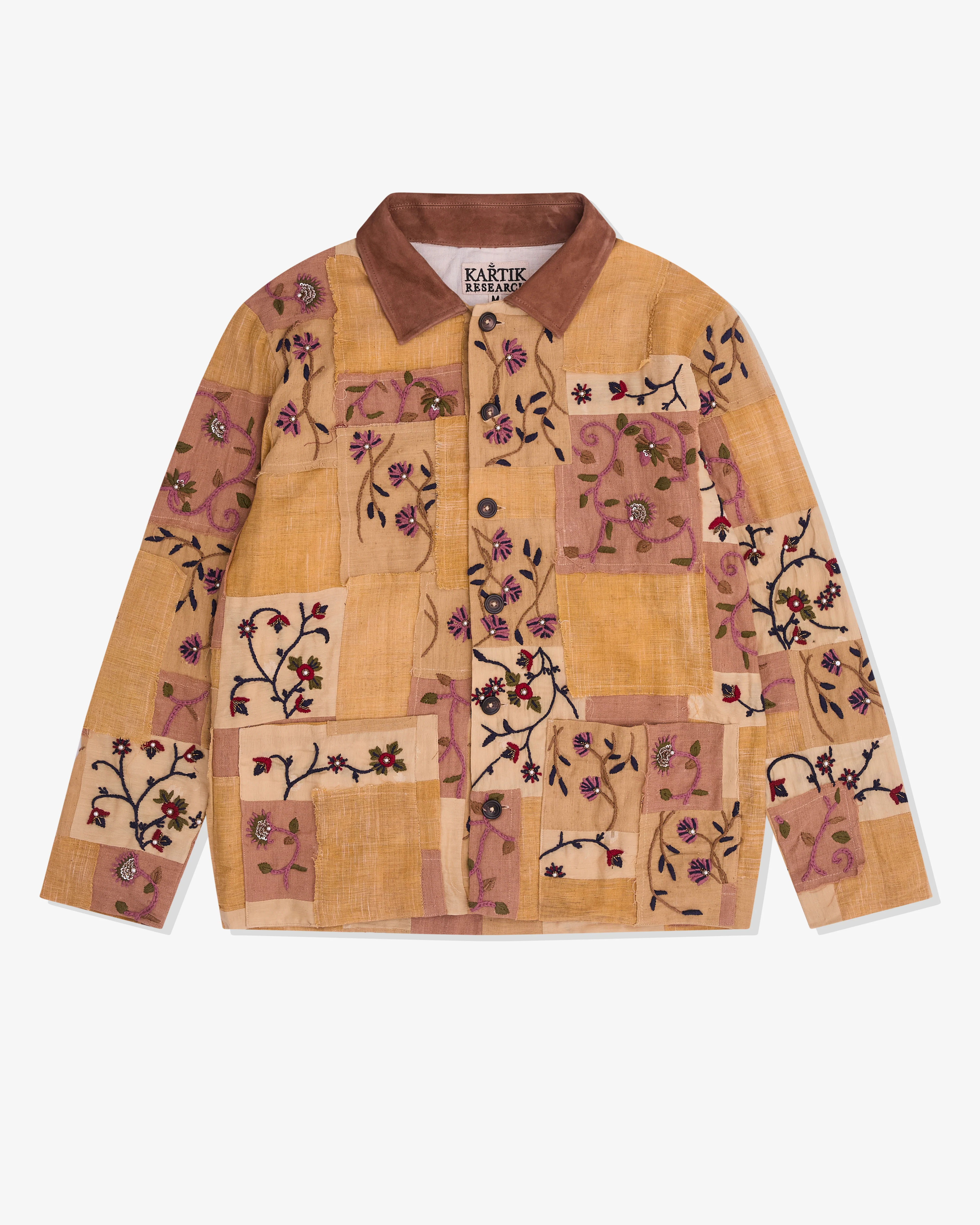 Kartik Research - Men’s Patchworked Chore Coat - (Yellow)