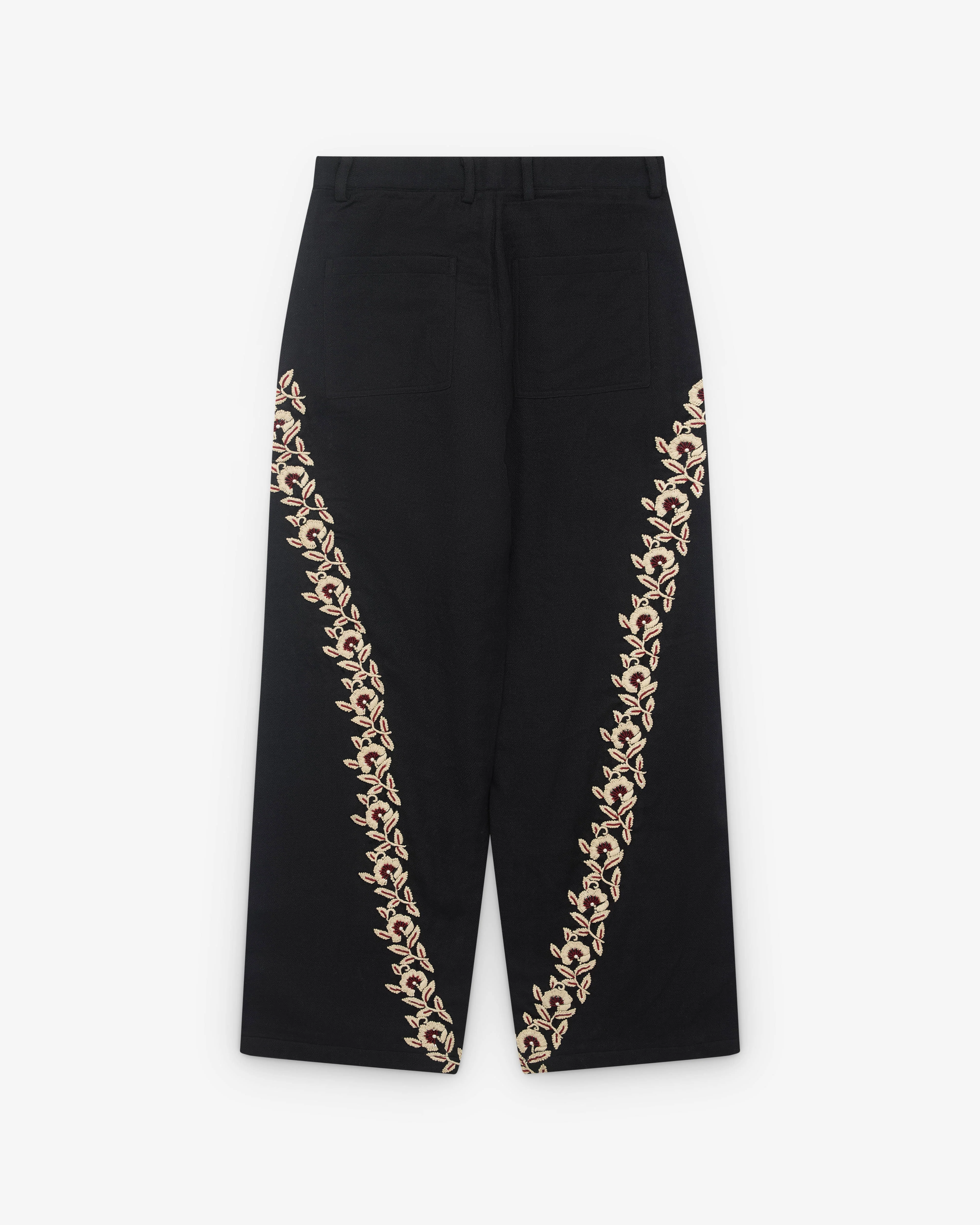 Kartik Research - Men’s Sultan Pant - (Black/Ecru) - Image 2