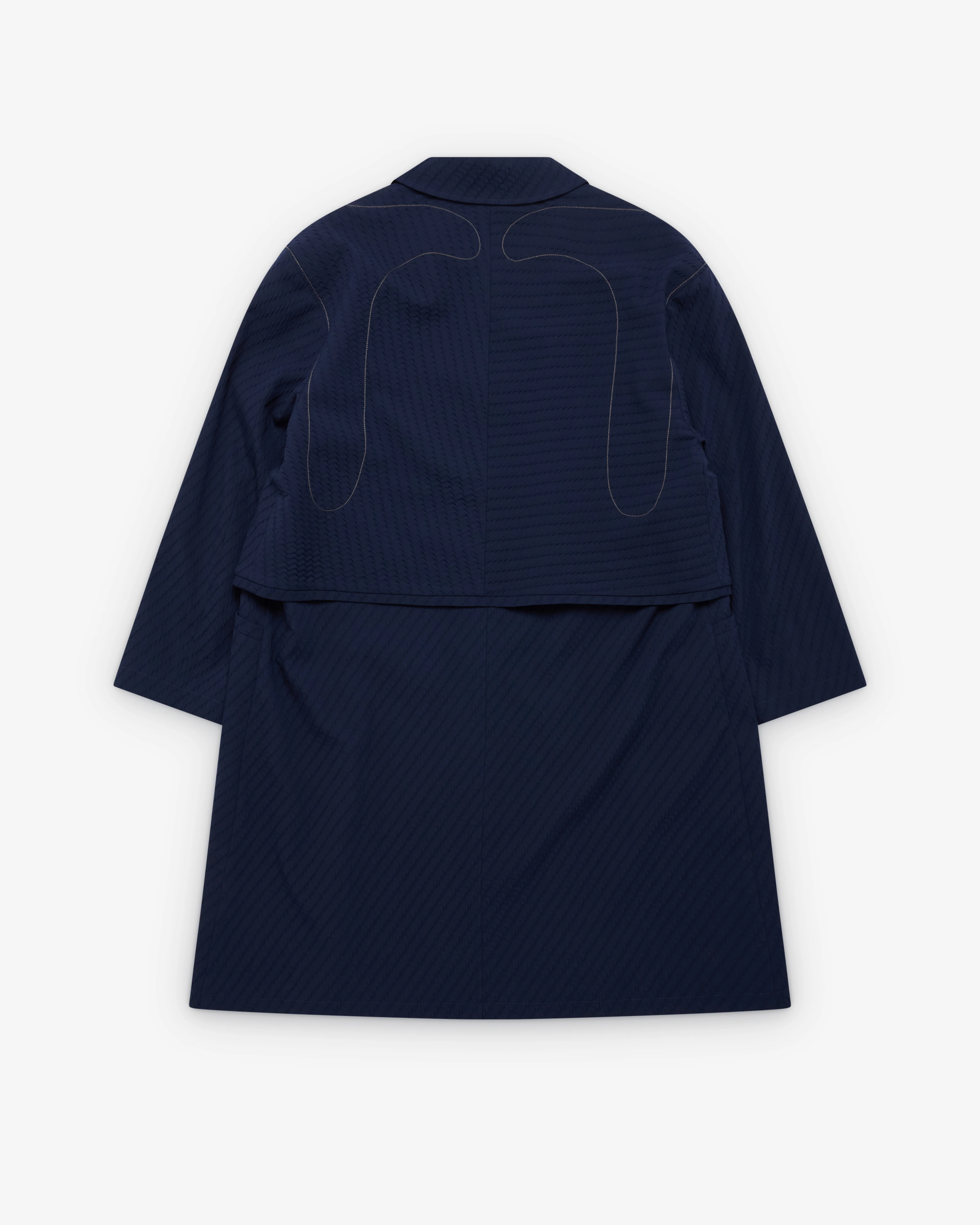 Kiko Kostadinov - Men's Euri K-Shoulder Coat - (Abyss Black) - Image 2