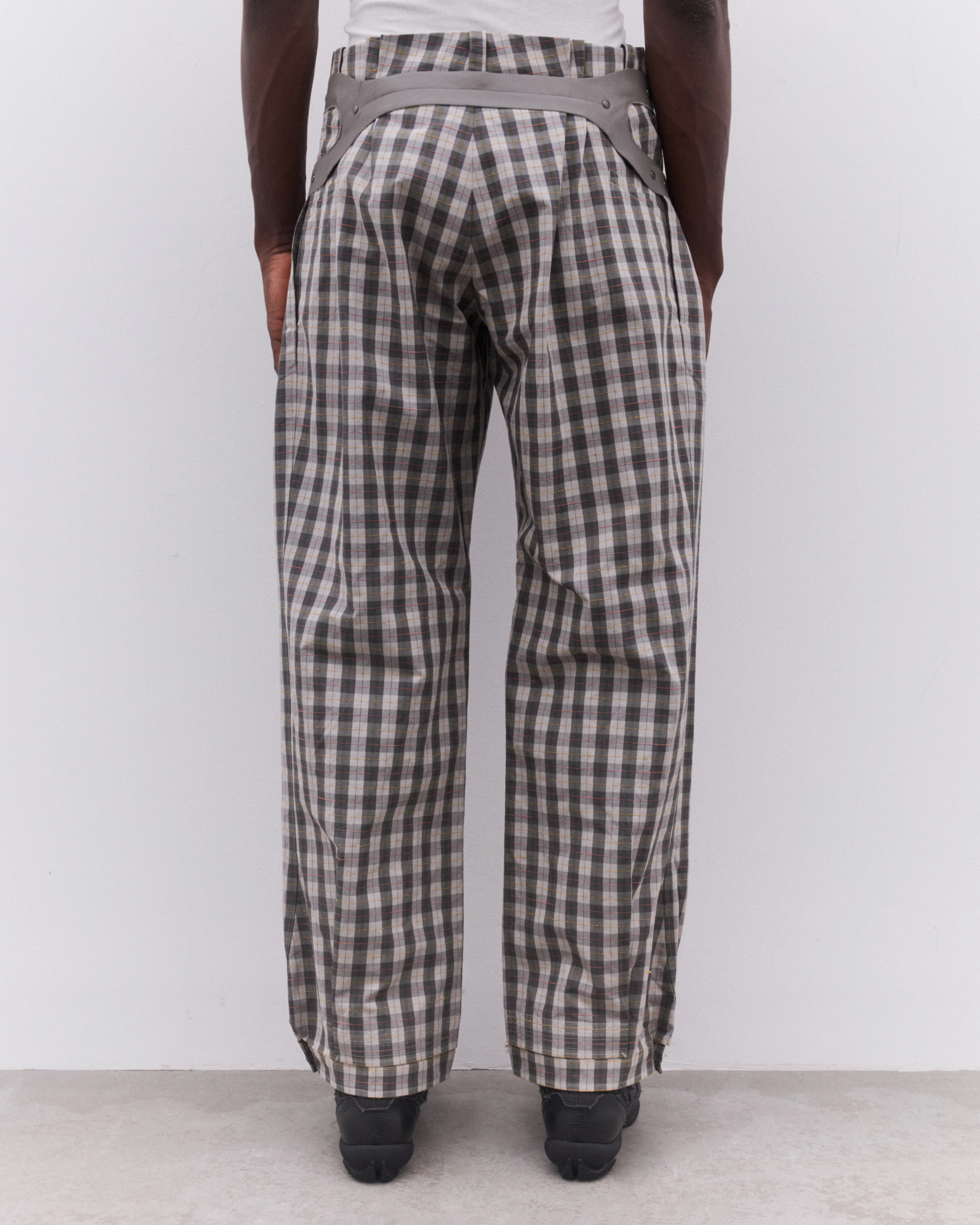 Kiko Kostadinov - Men’s Fitz Trouser - (Oyster Check) - Image 5