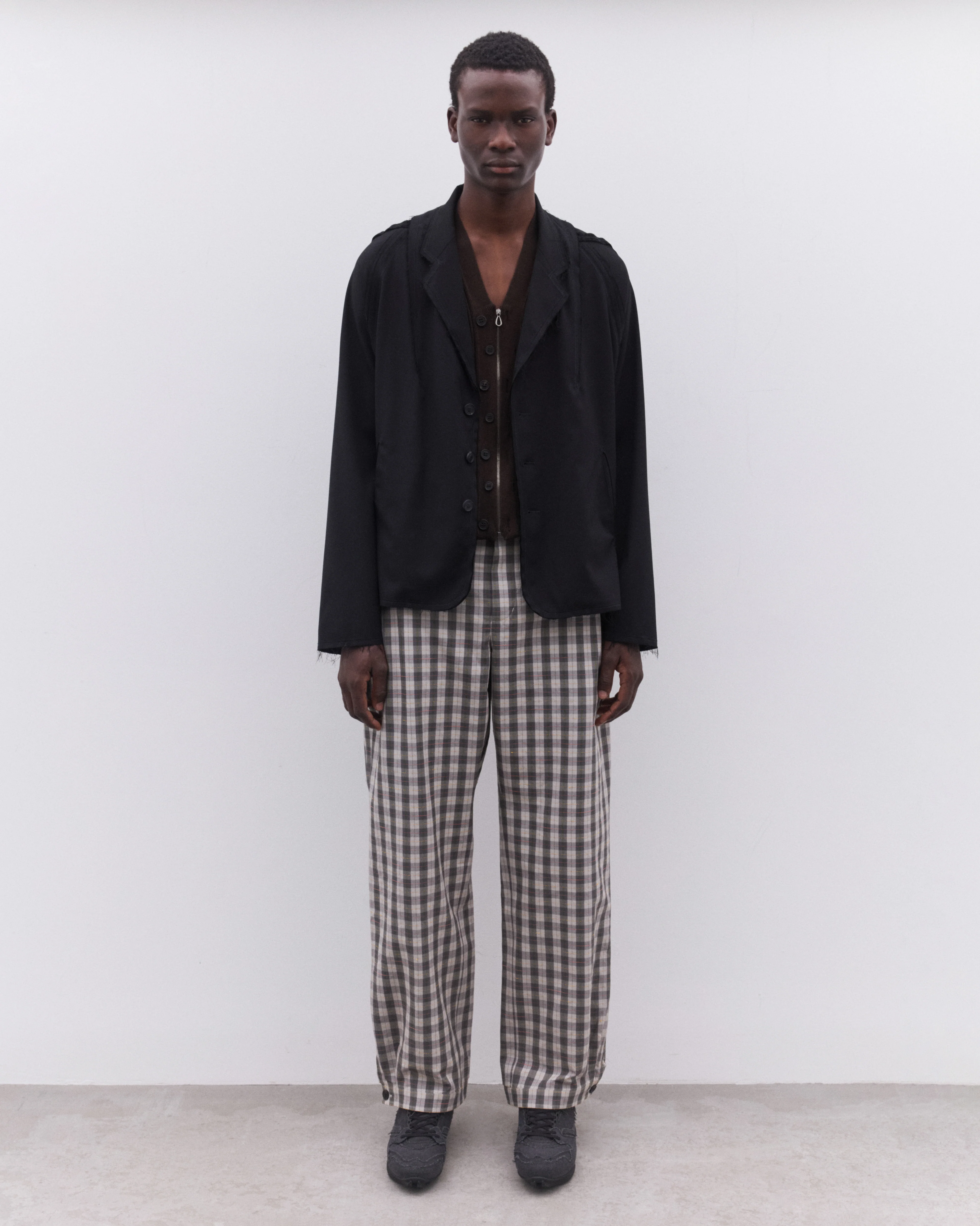 Kiko Kostadinov - Men’s Fitz Trouser - (Oyster Check) - Image 6