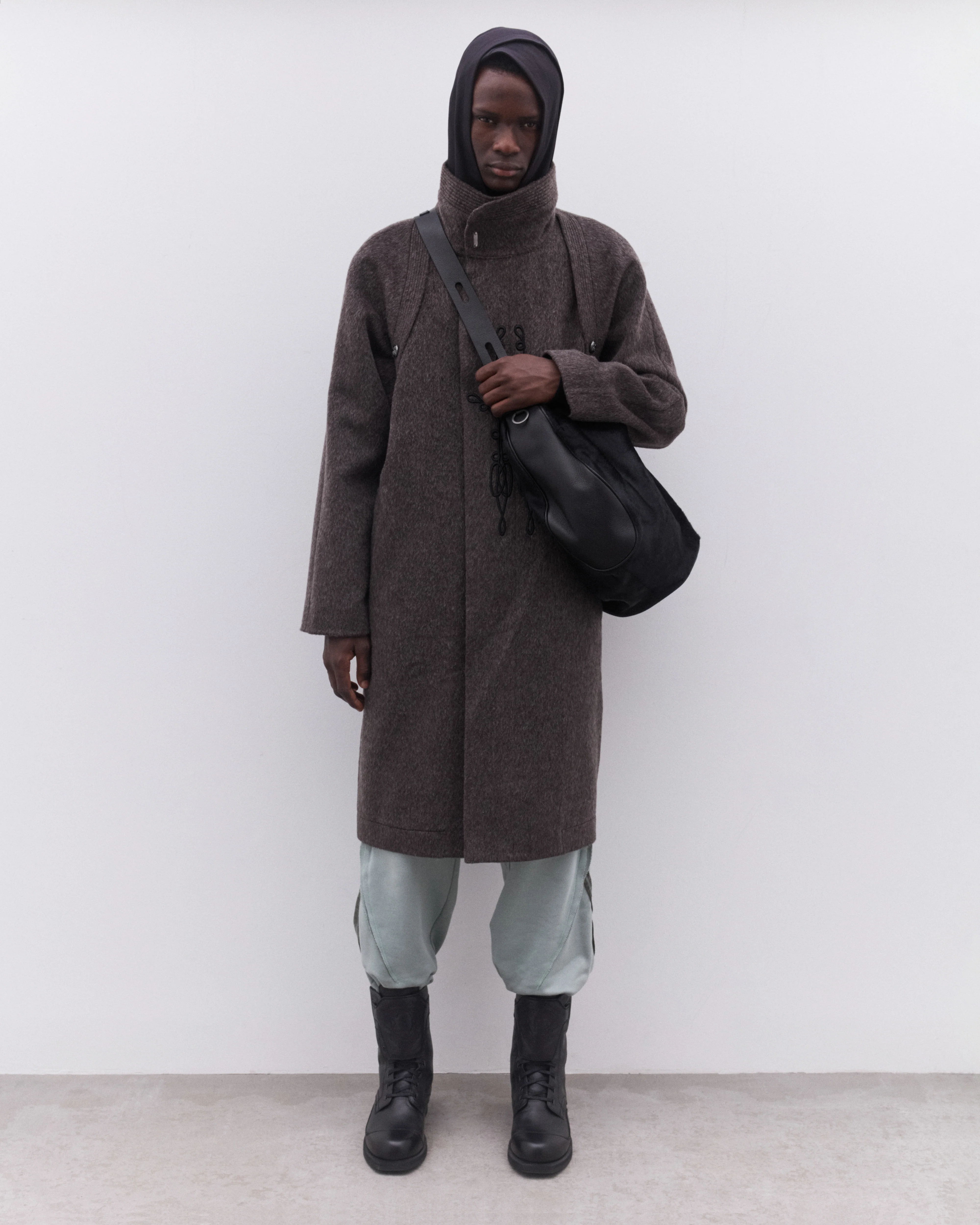 Kiko Kostadinov - Men’s Kormos Military Coat - (Washed Black) - Image 5