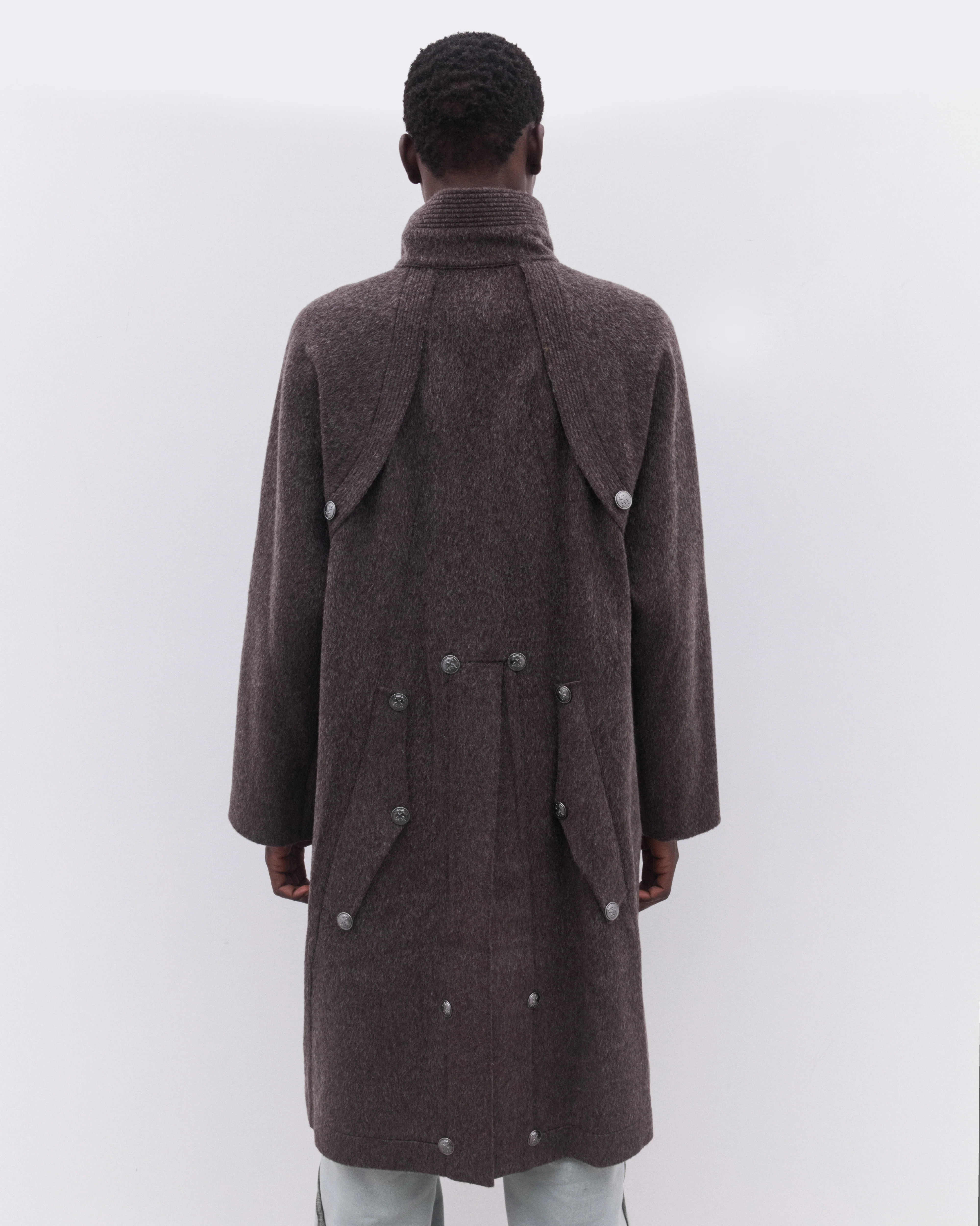 Kiko Kostadinov - Men’s Kormos Military Coat - (Washed Black) - Image 6