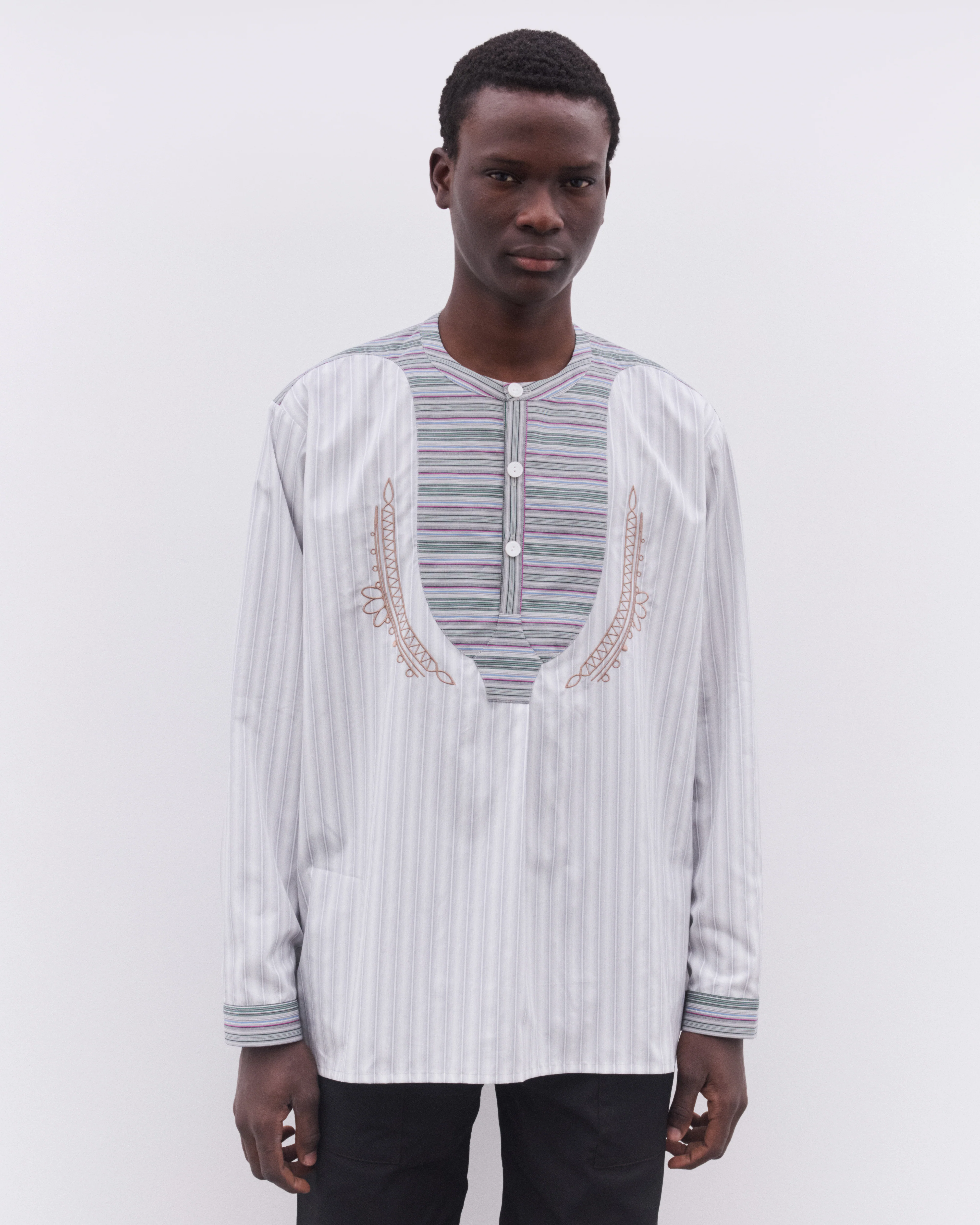 Kiko Kostadinov - Men's Kutch Overshirt - (Grey Wid) - Image 3