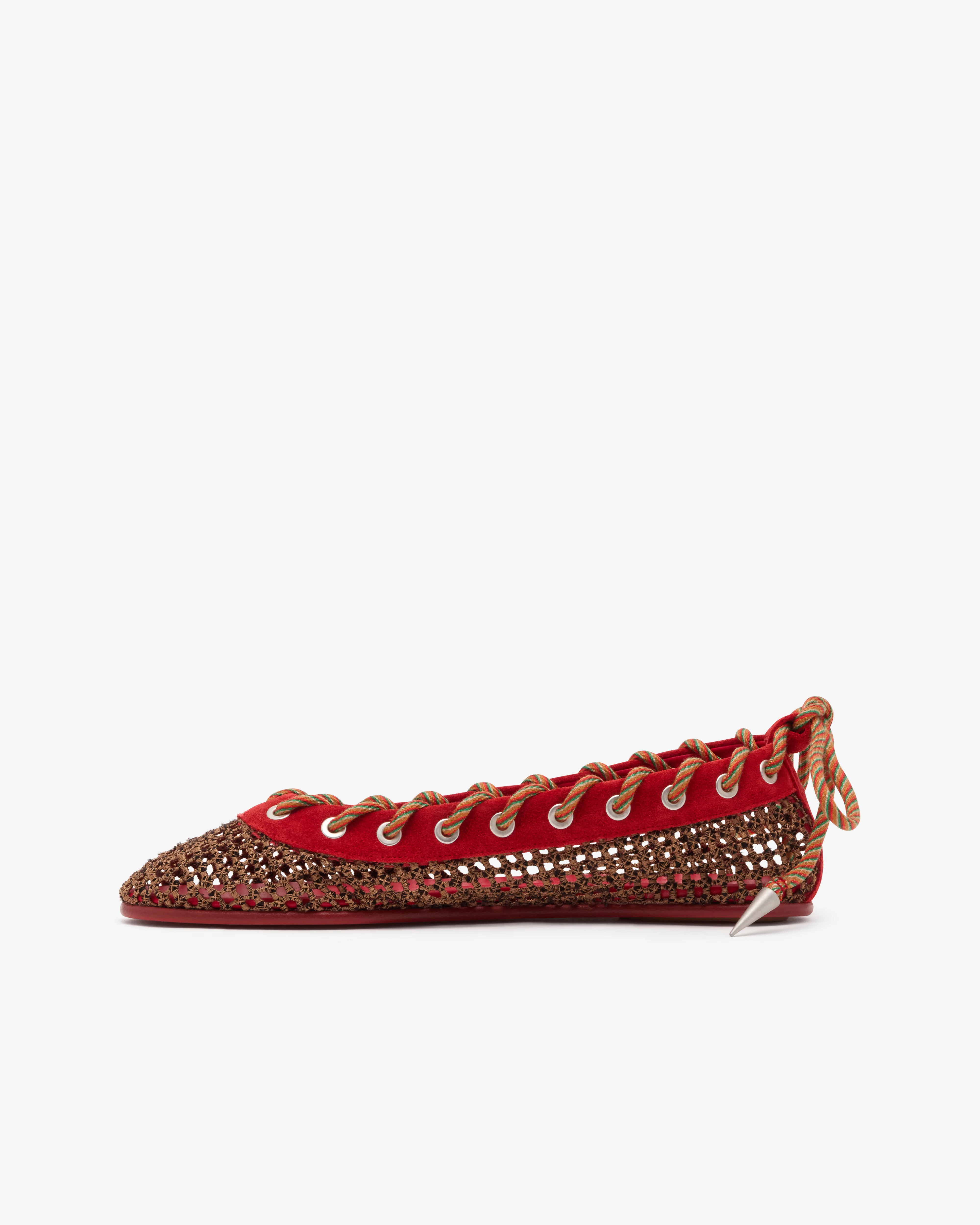 Kiko Kostadinov - Women's Reticella Ballerina - (Red) - Image 2