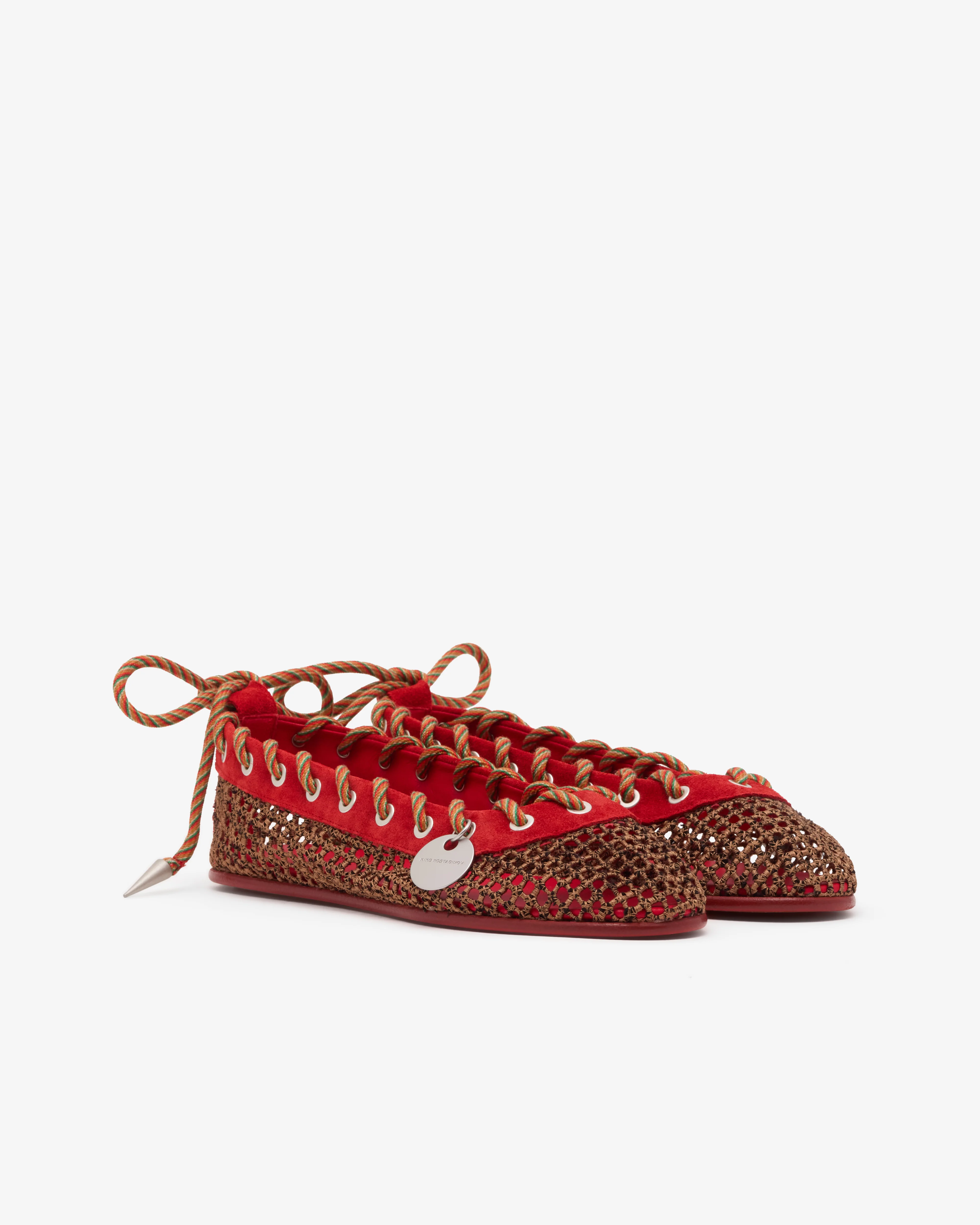 Kiko Kostadinov - Women's Reticella Ballerina - (Red) - Image 3