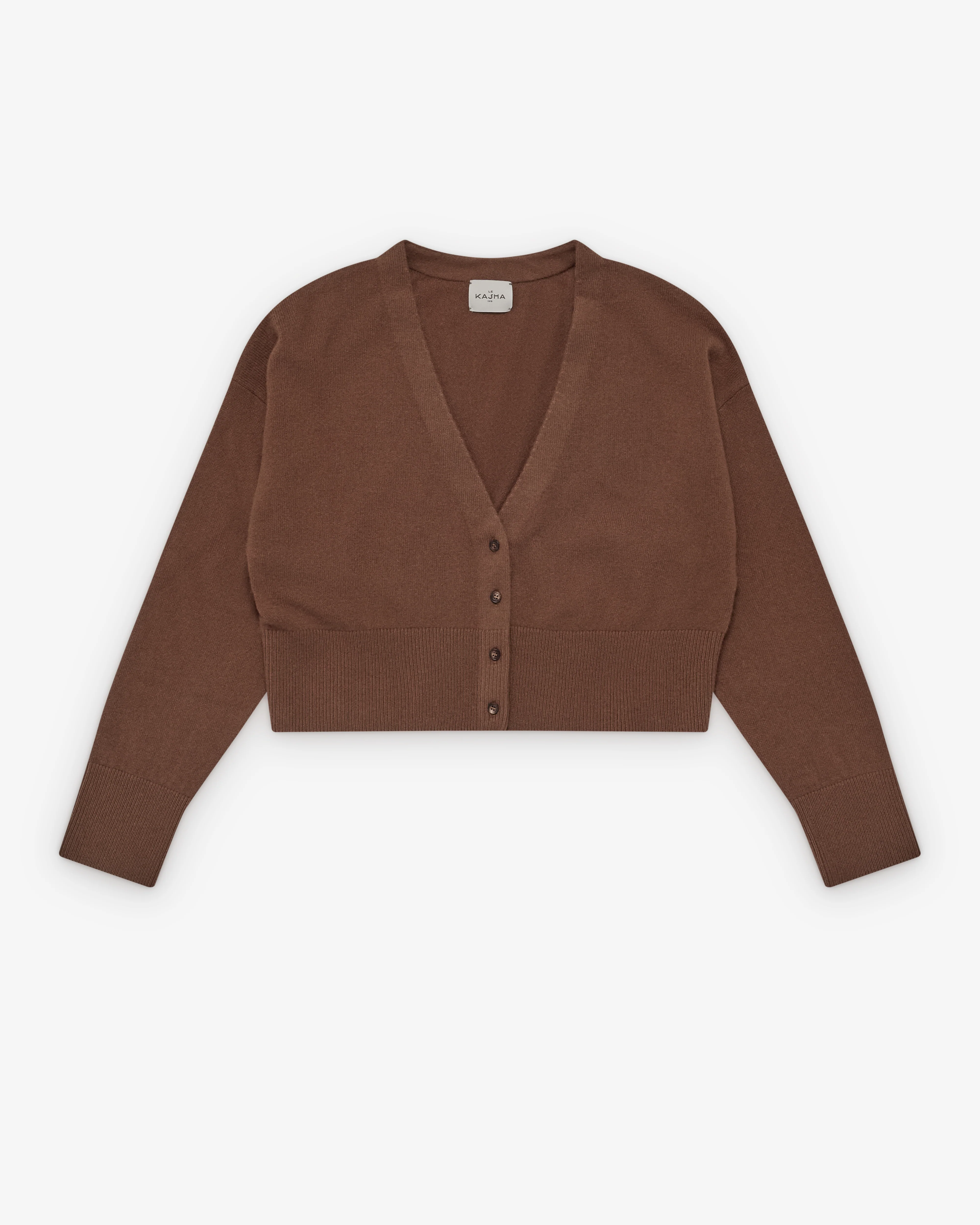 Le Kasha  - Women's Sydney Cashmere Cardigan - (Cinnamon)