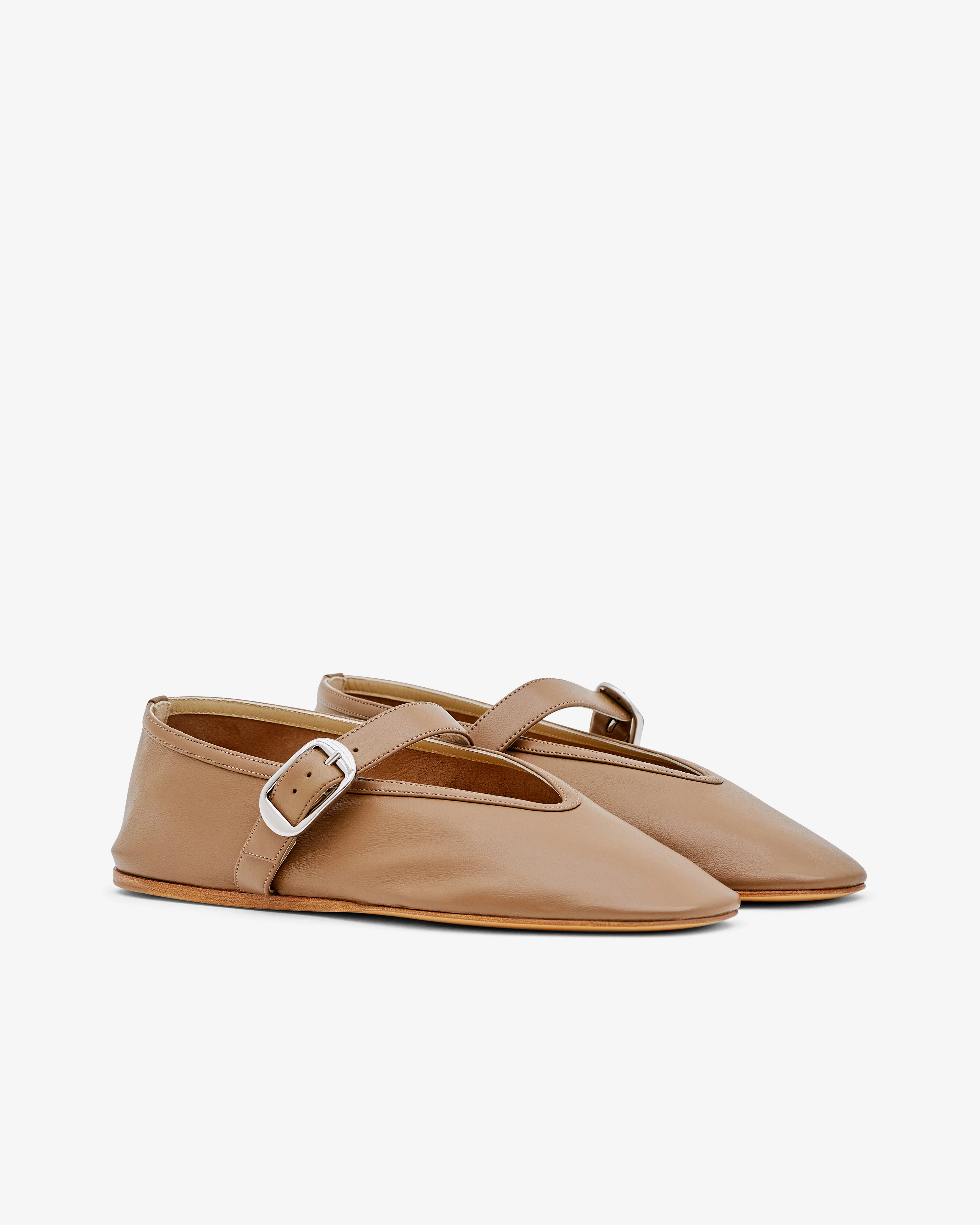 Le Monde Beryl - Women’s Stella Slipper Leather - (Taupe) - Image 3