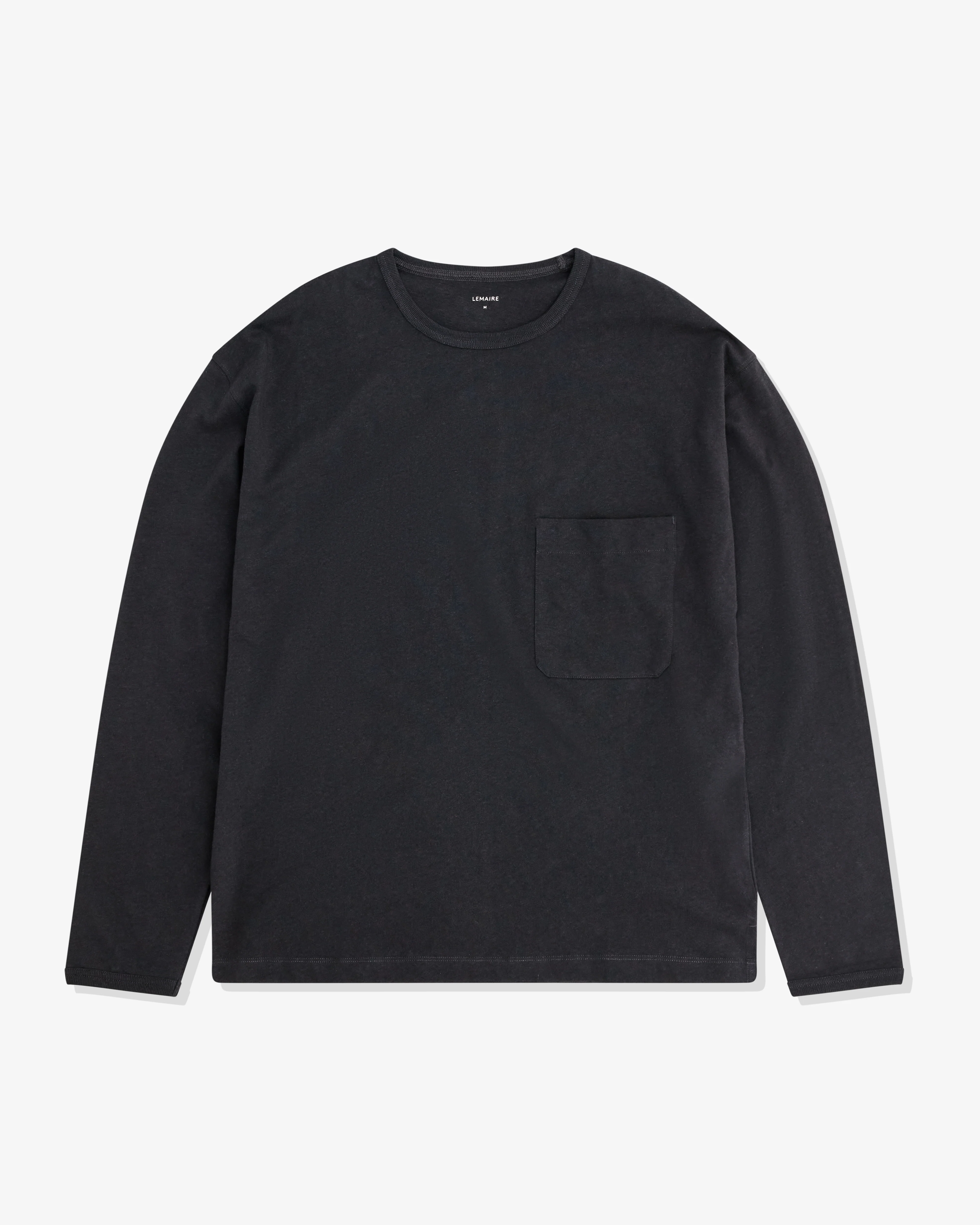 Lemaire - Men’s Boxy Long Sleeve T-Shirt - (Black)