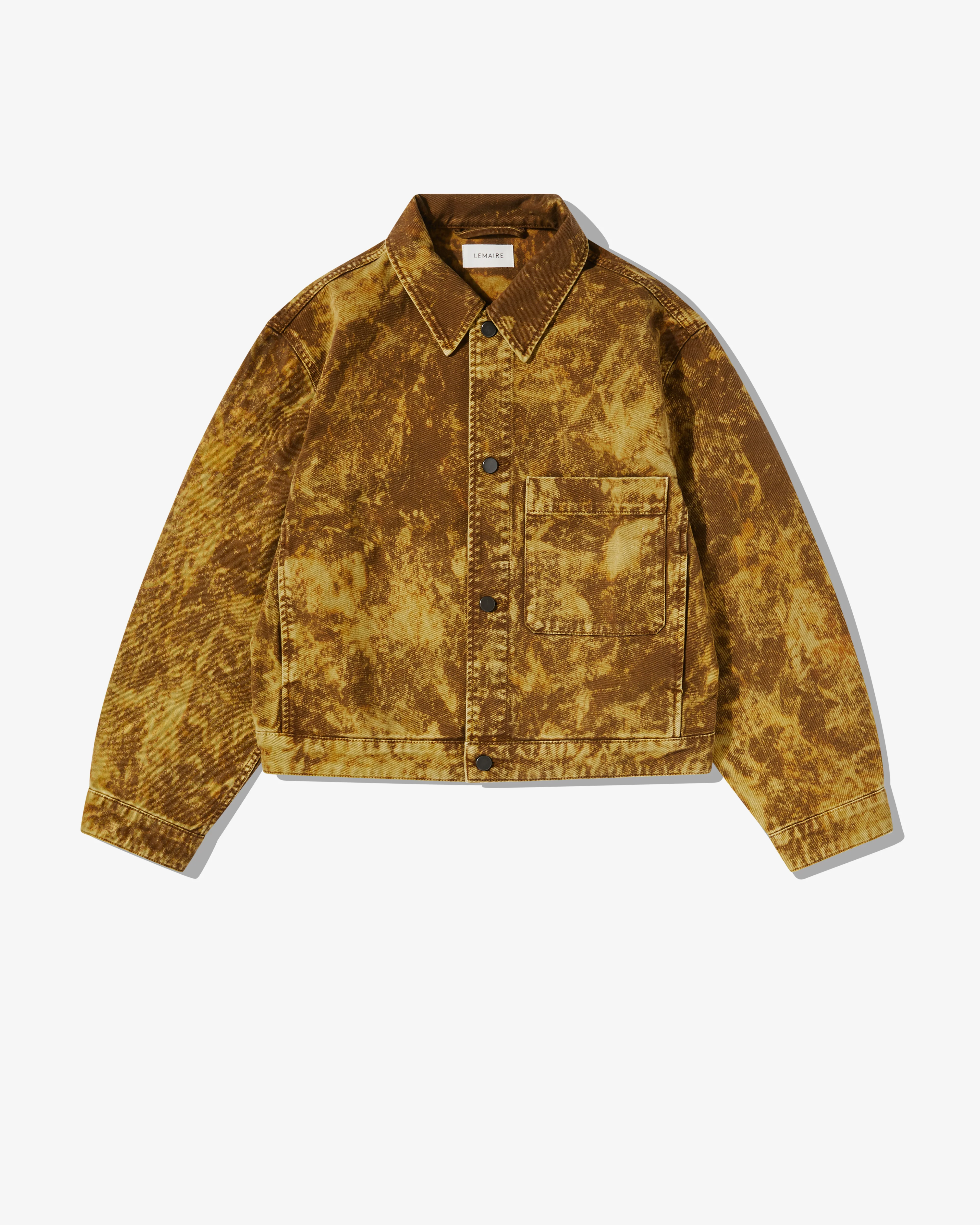 Lemaire - Men’s Boxy Trucker Jacket - (Acid Snow Heavy Denim)