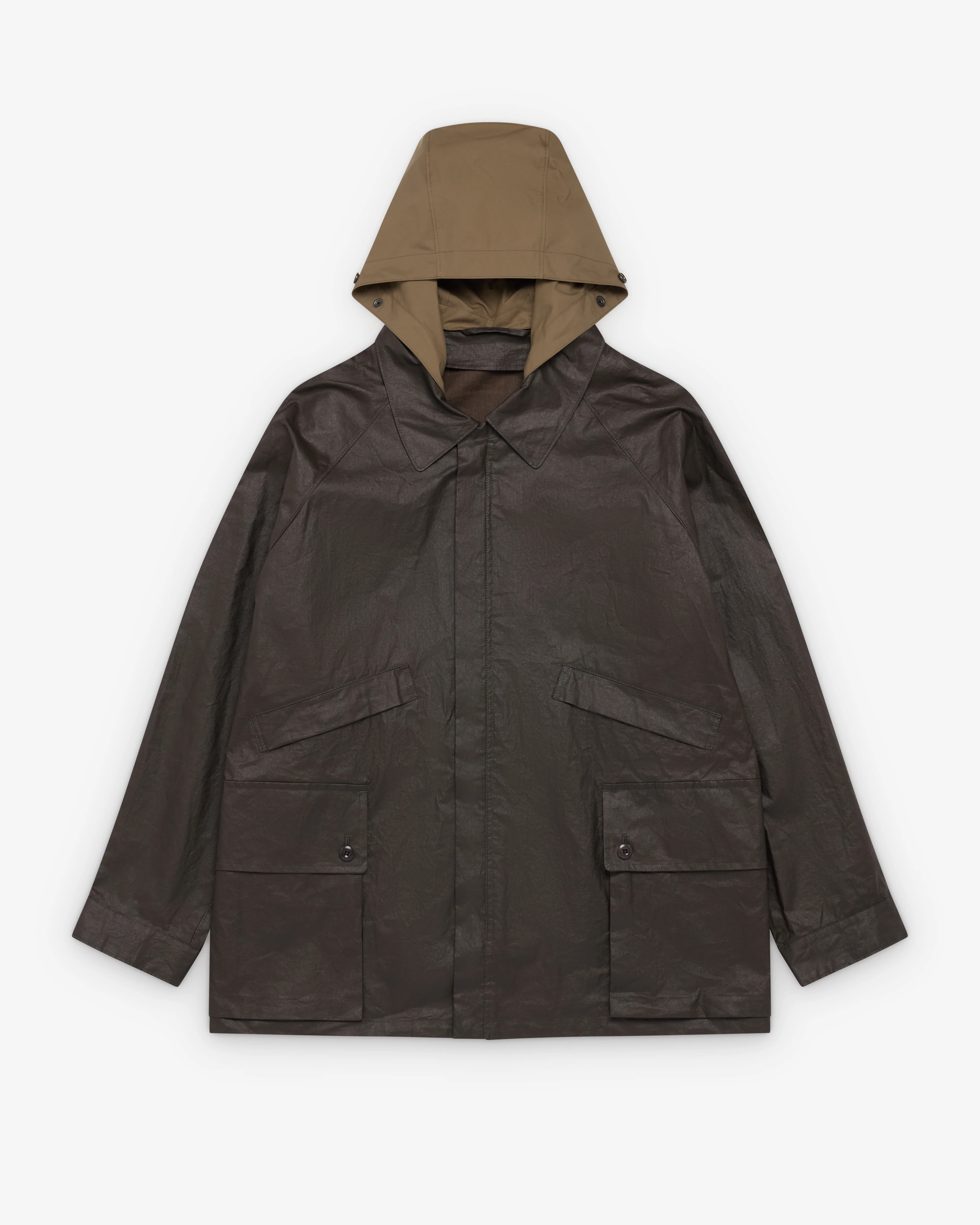 Lemaire - Men's Rain Jacket With Detachable Hood - (Bronze)