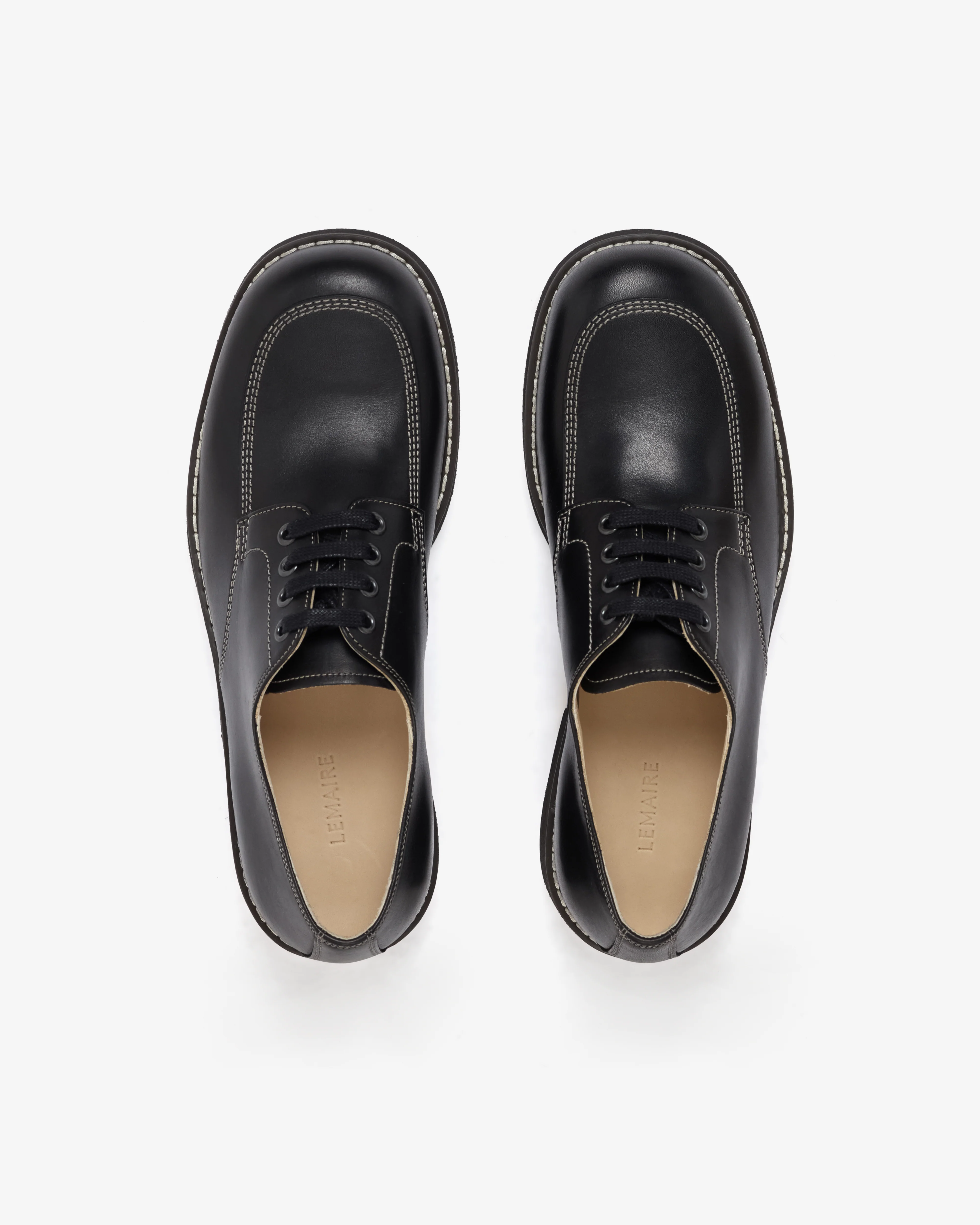 Lemaire - Men's Work Derbies - (Black) - Image 5