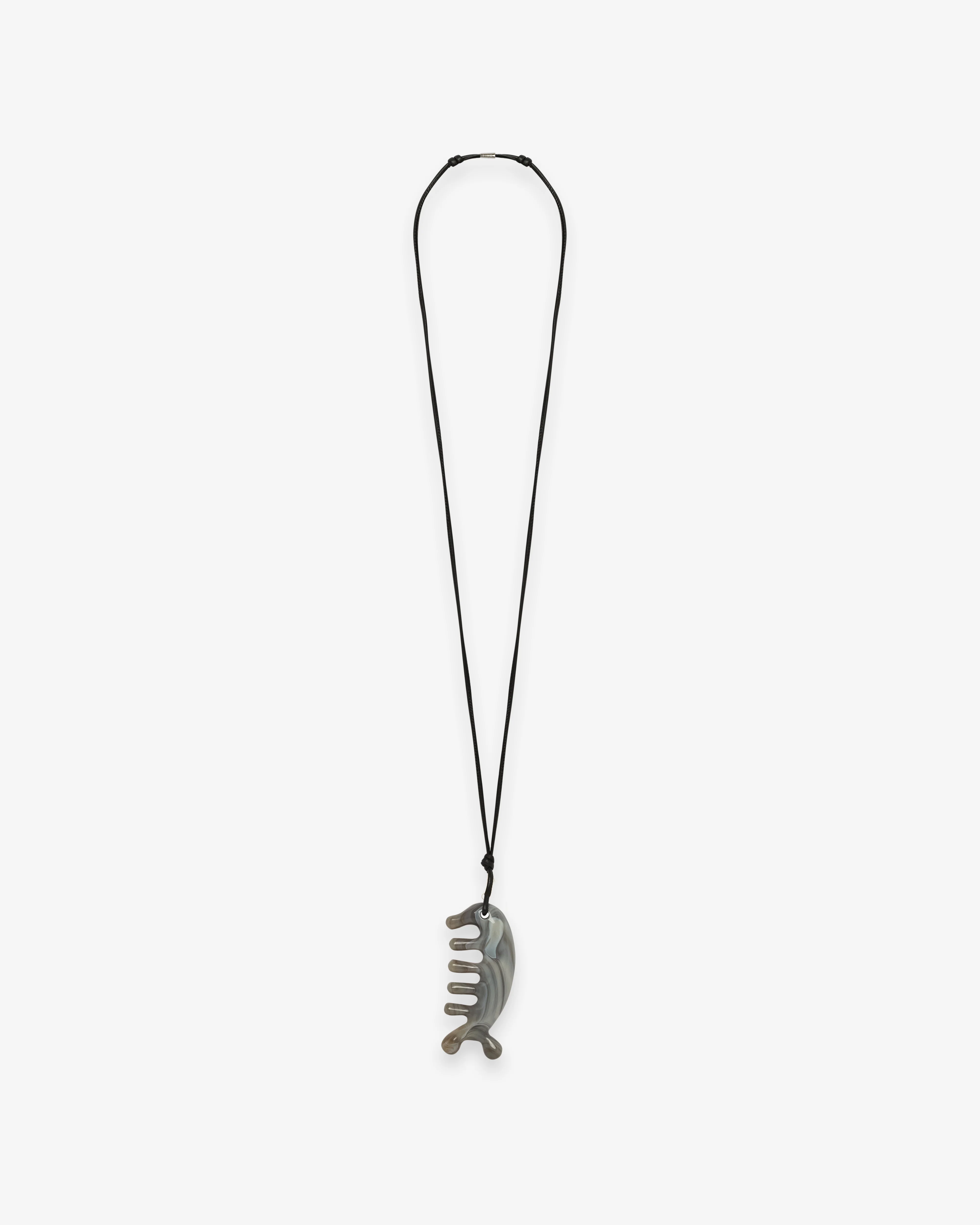 Lemaire  - Women's Beluga Gua Sha Necklace - (Grey)