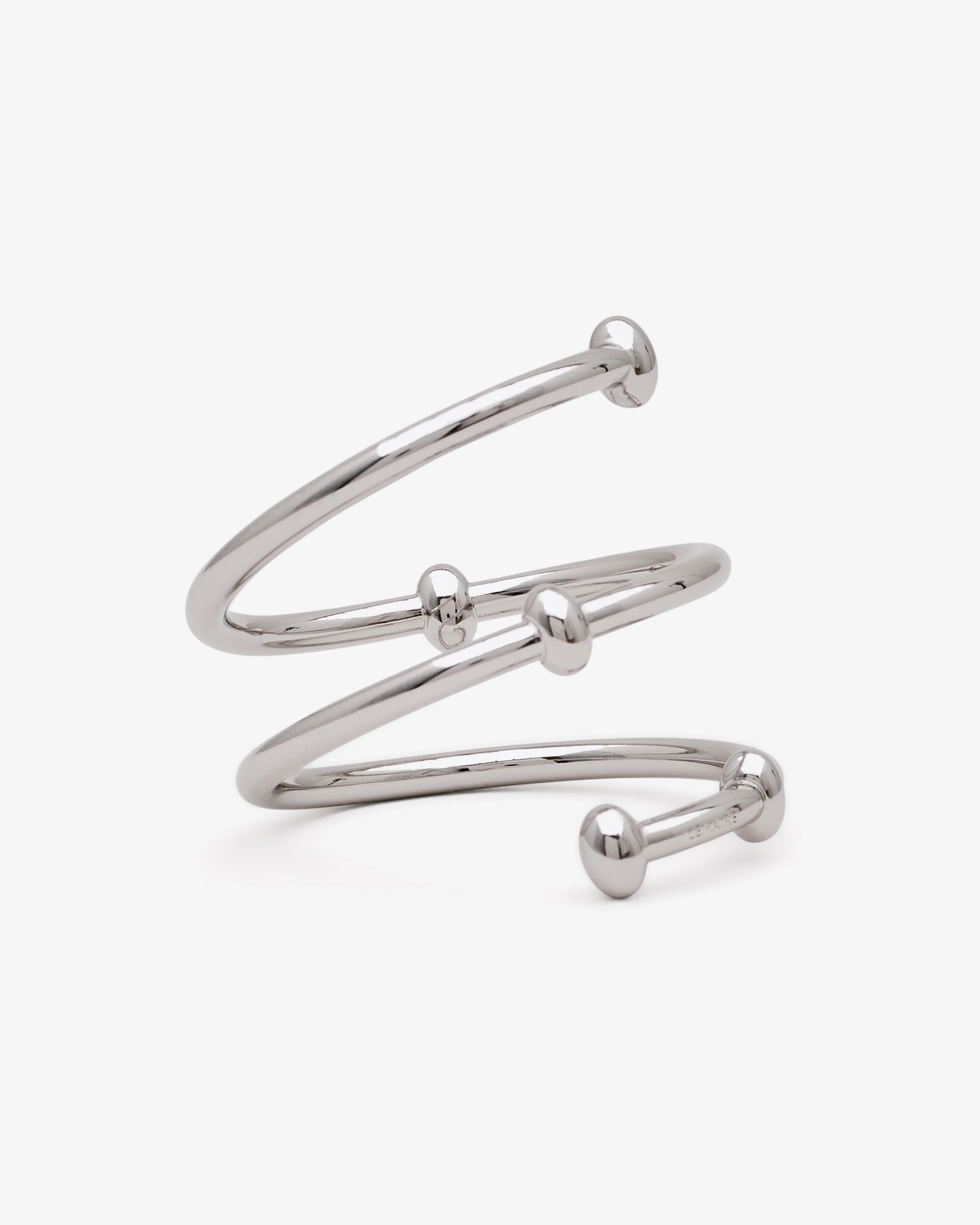 Lemaire - Women’s Croissant Bag Spiral Jewelry - (Silver) - Image 2