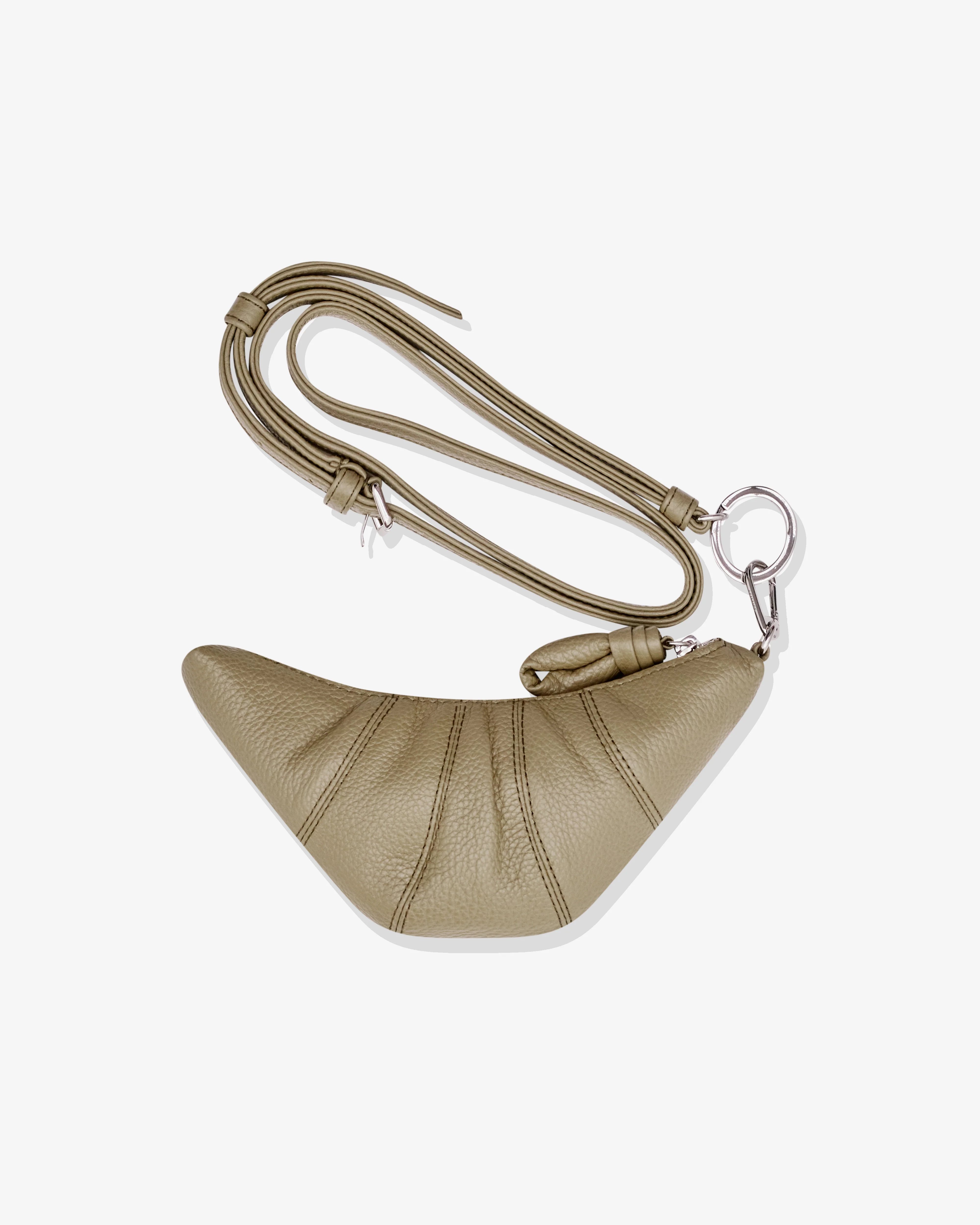 Lemaire - Women’s Crossbody Croissant Coin Purse - (Beige)