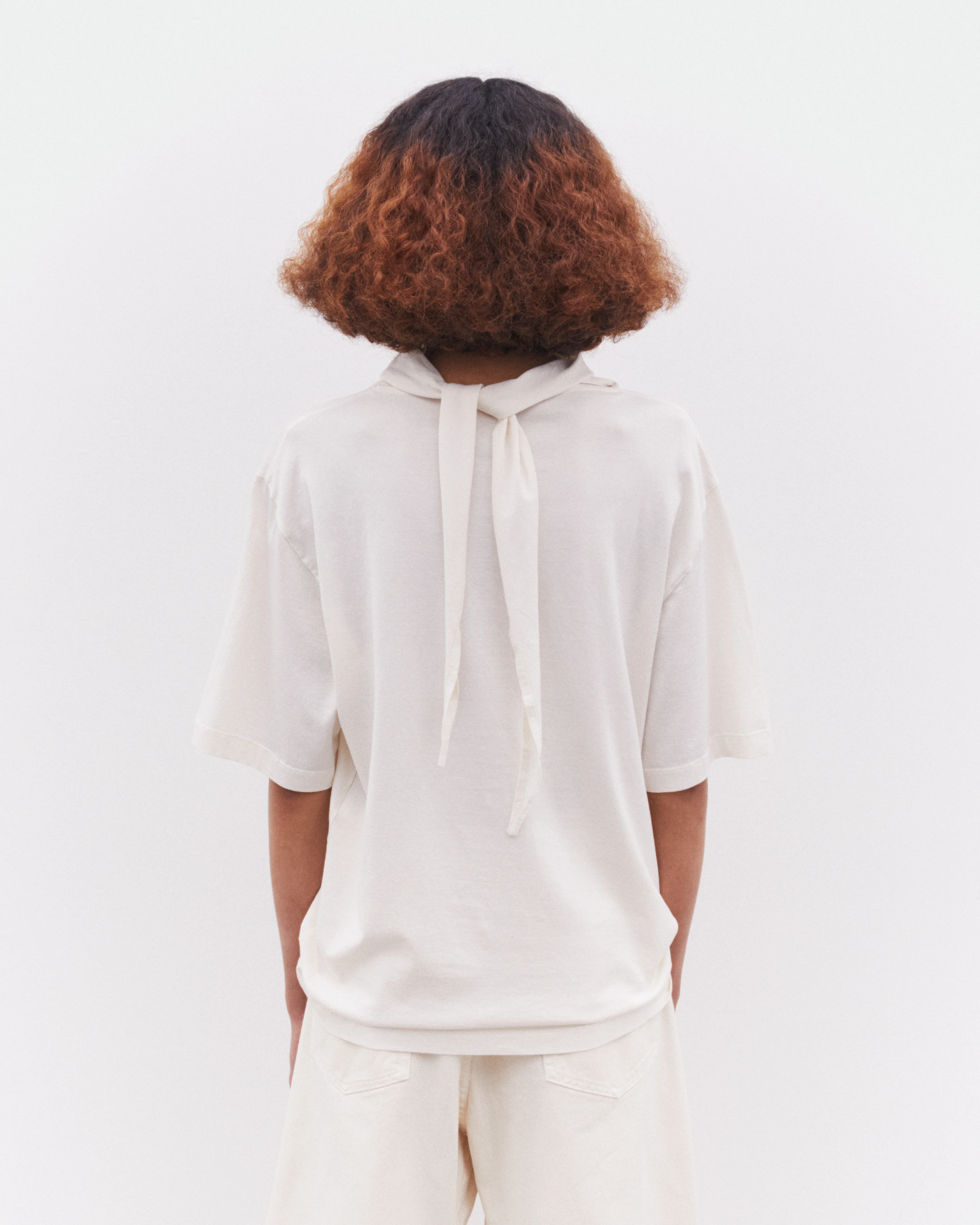 Lemaire - Women’s Foulard T-Shirt - (White) - Image 5
