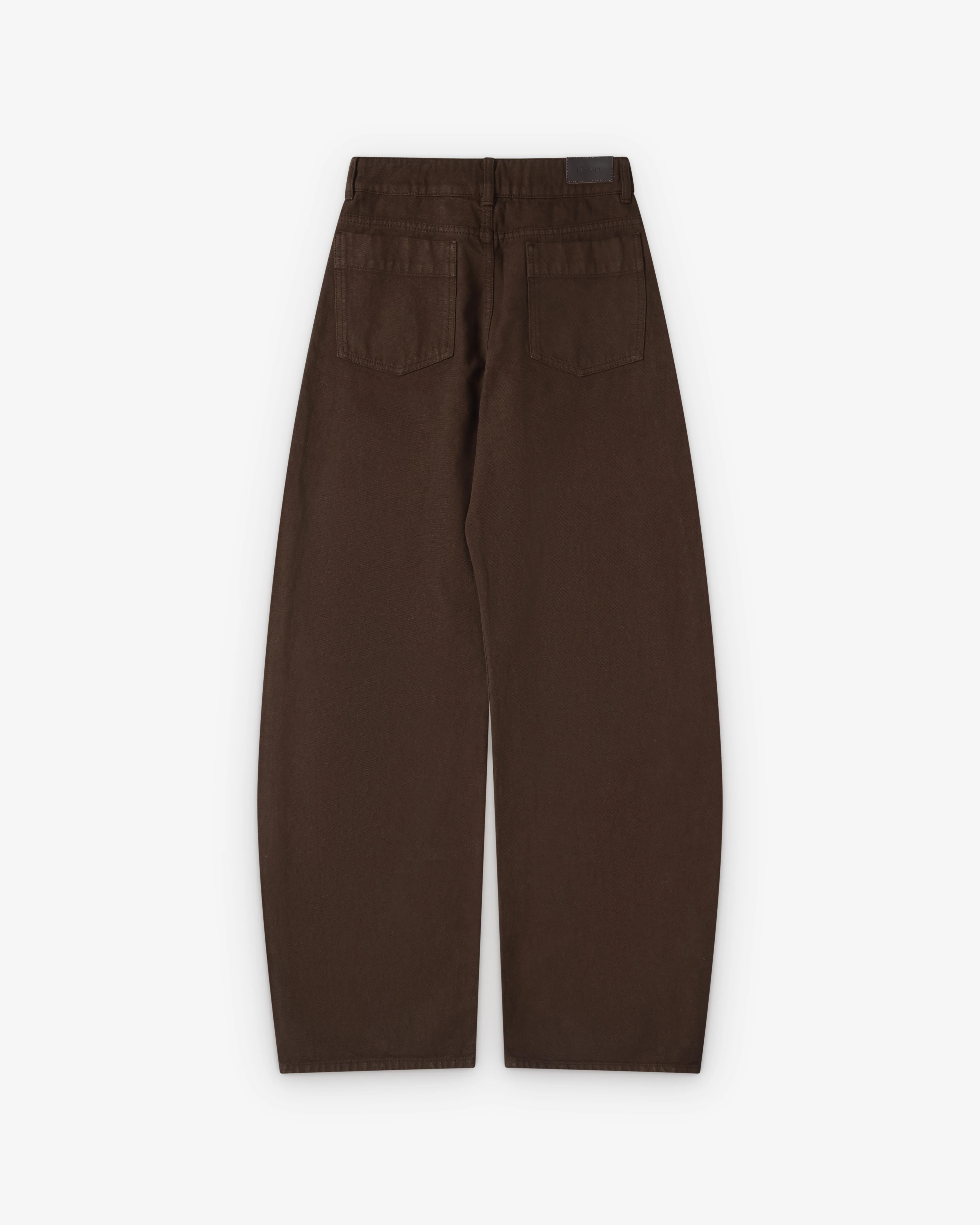 Lemaire - Women's High Waisted Curved Pants - (Ristretto) - Image 2