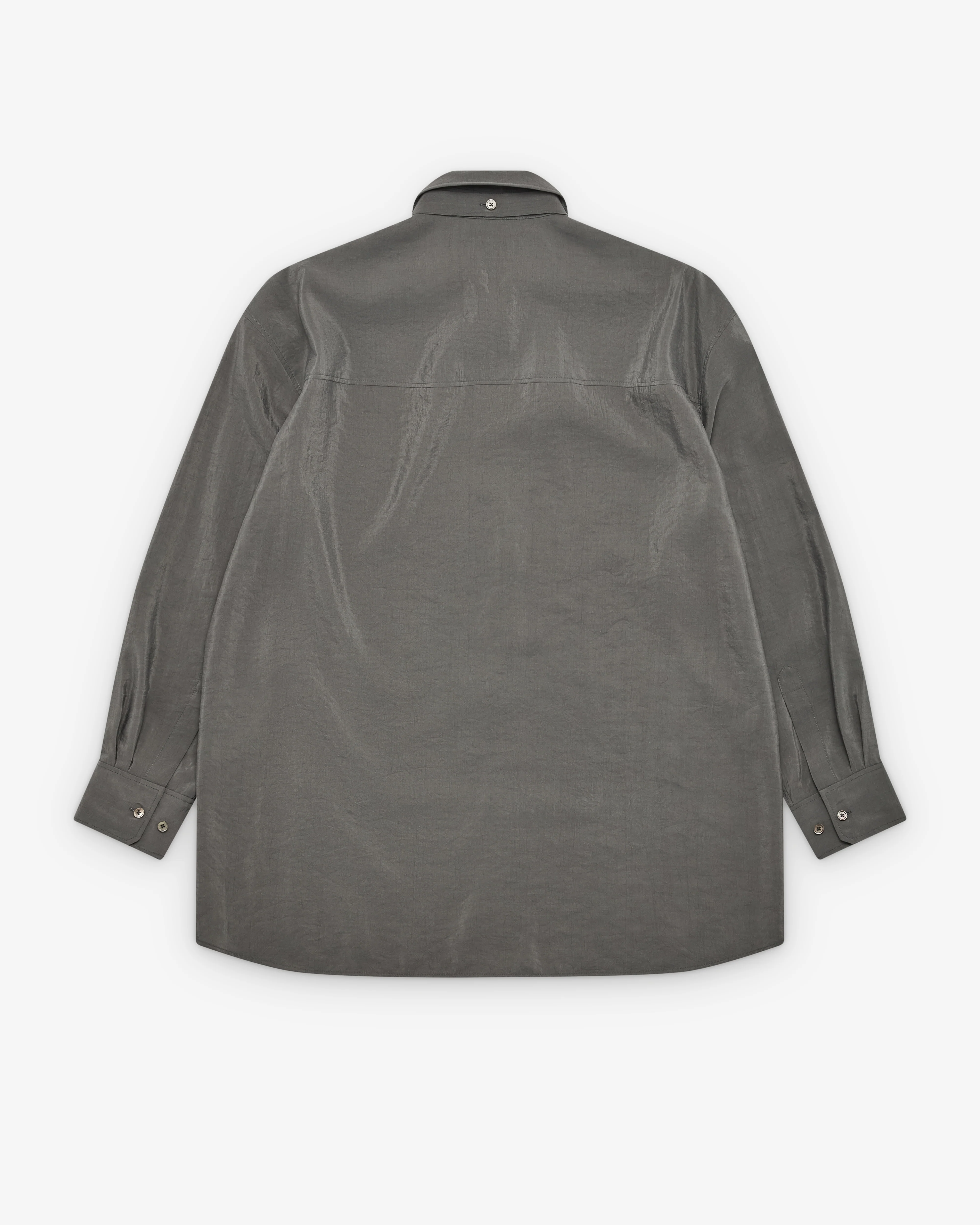 Lemaire - Women's Long Shirt With Tie - (Charcoal) - Image 2