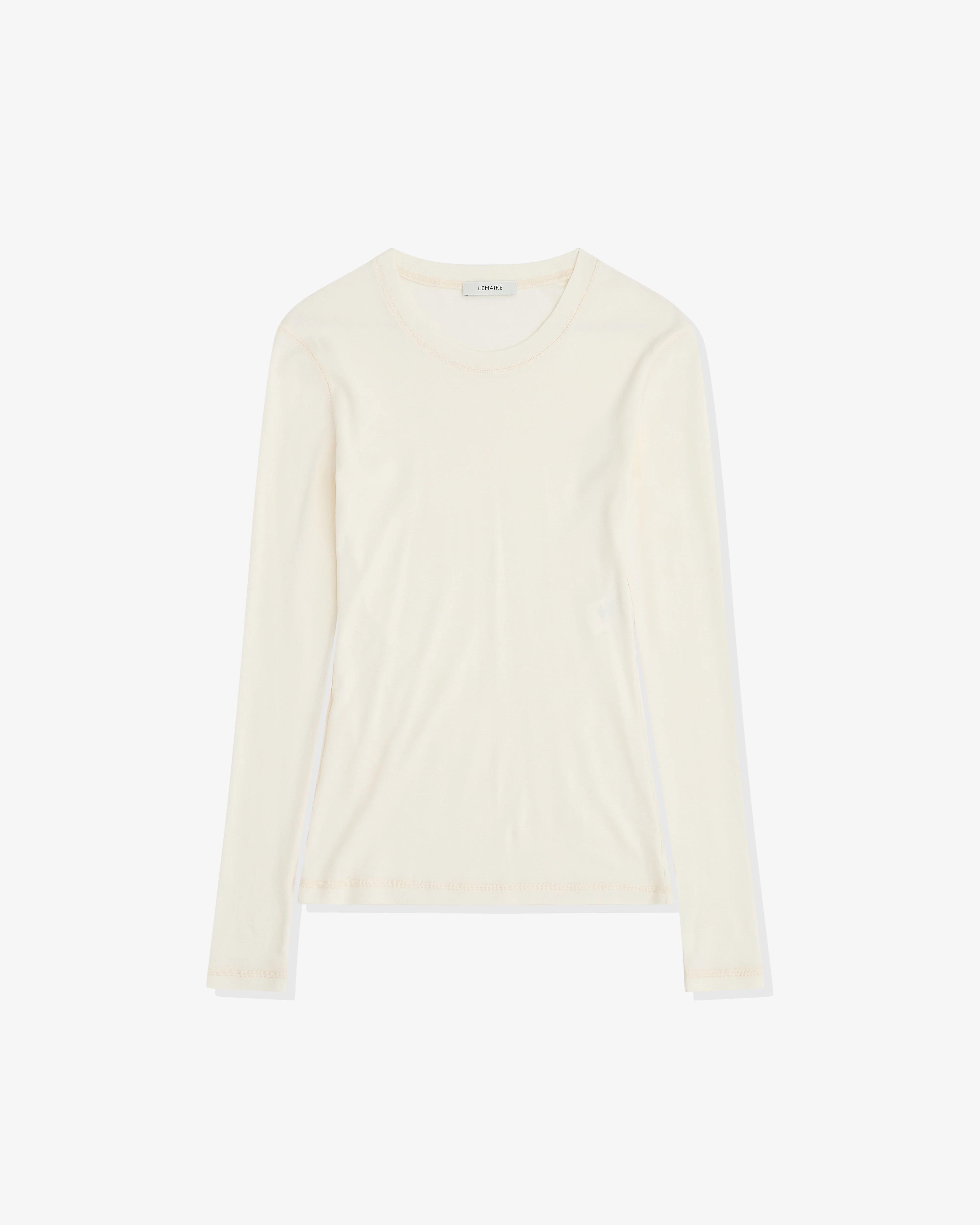 Lemaire - Women’s Rib Long Sleeve T-Shirt - (Light Cream)
