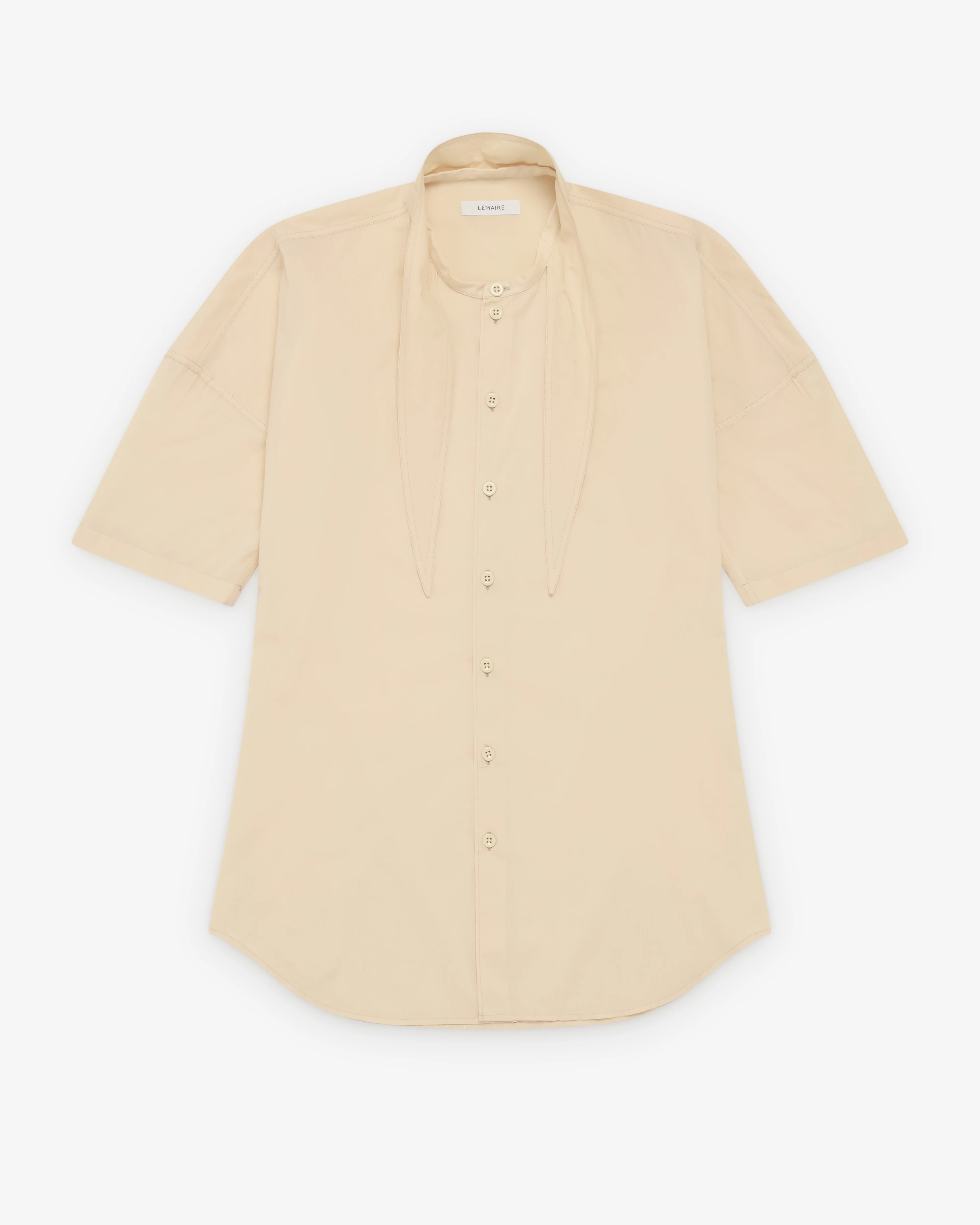 Lemaire - Women's Short Sleeve Shirt With Foulard - (Apricot)