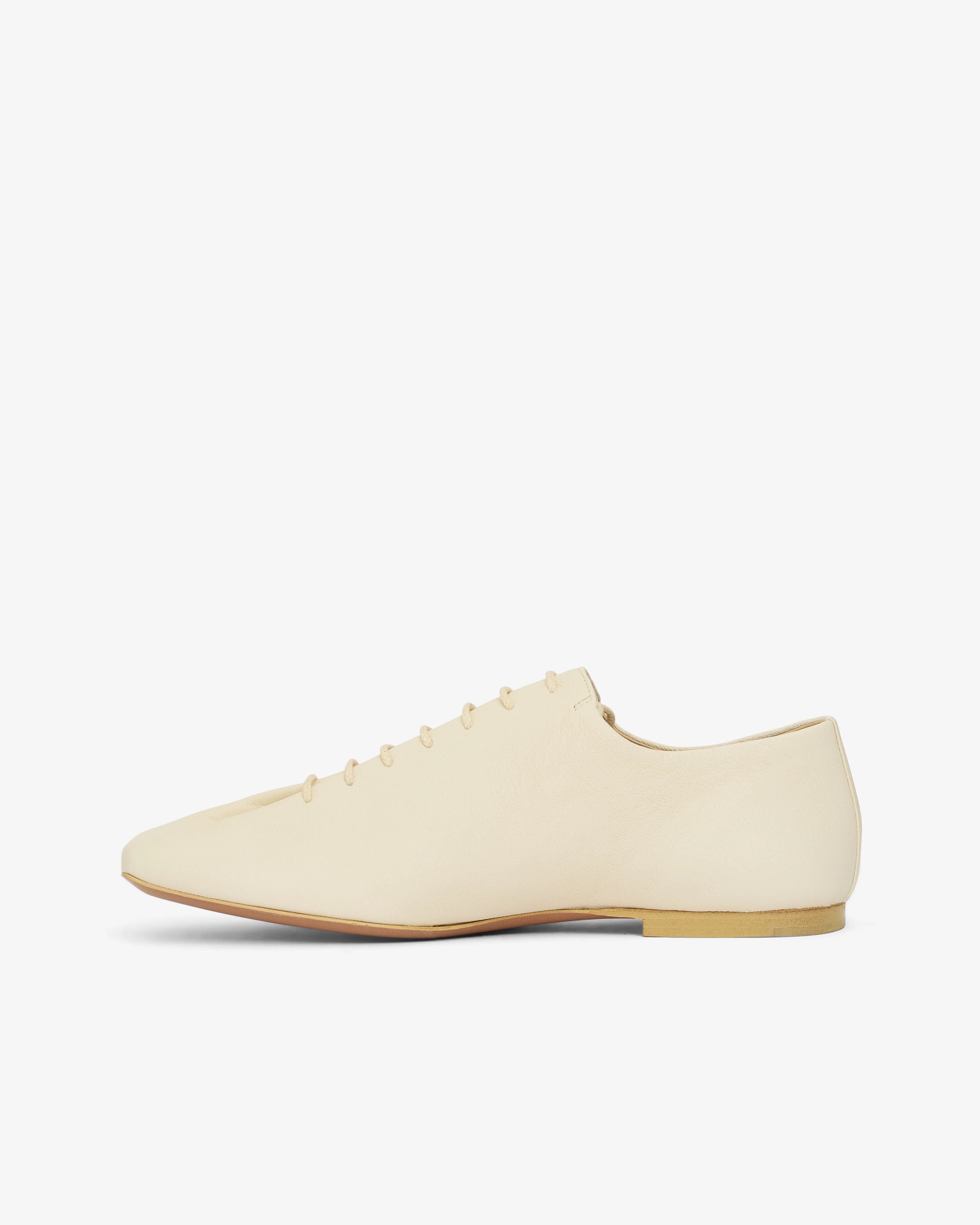 Lemaire - Women's Souris Flat Classic Derbies - (White) - Image 2