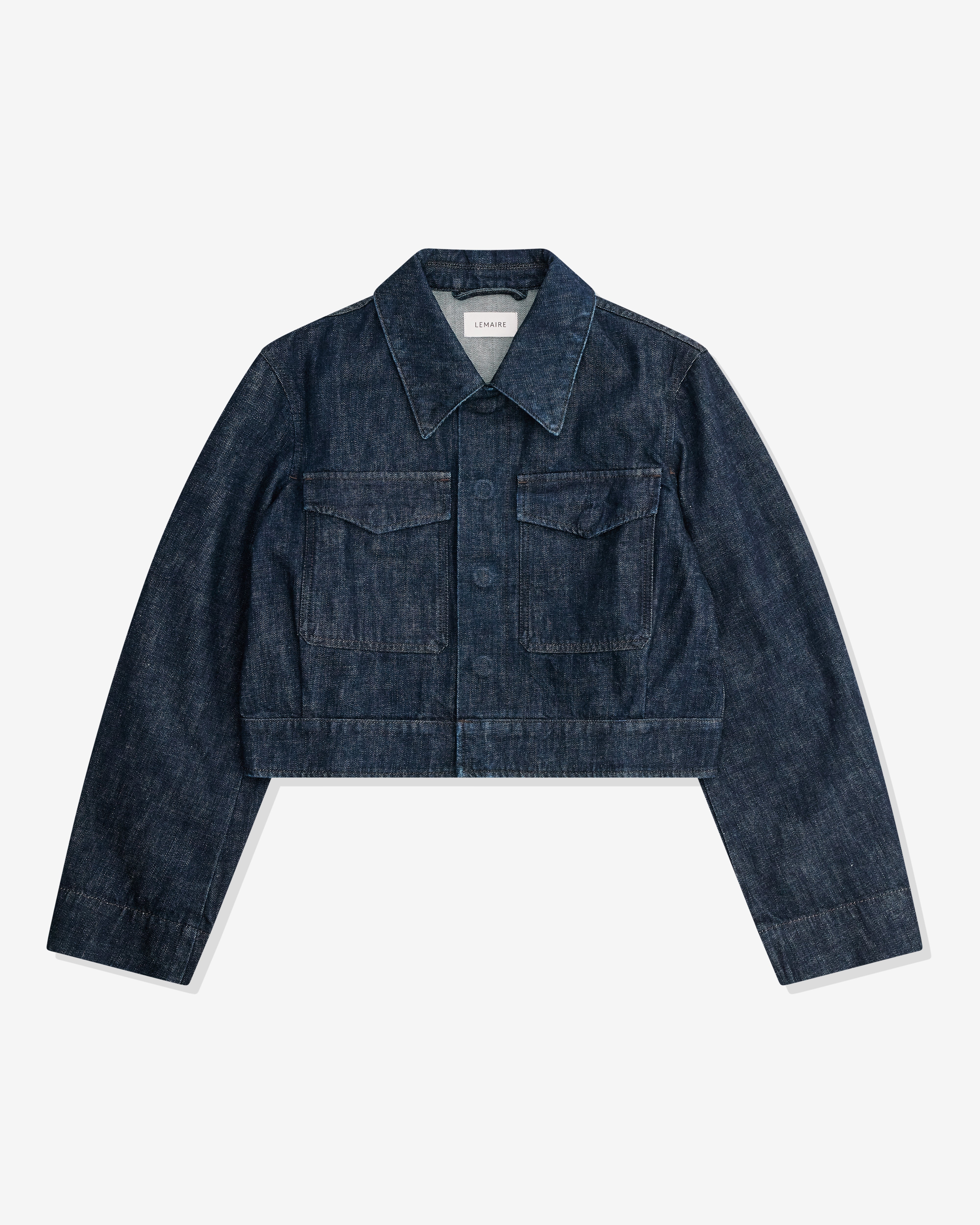 Lemaire - Women’s Two Pocket Cropped Jacket - (Denim Indigo)