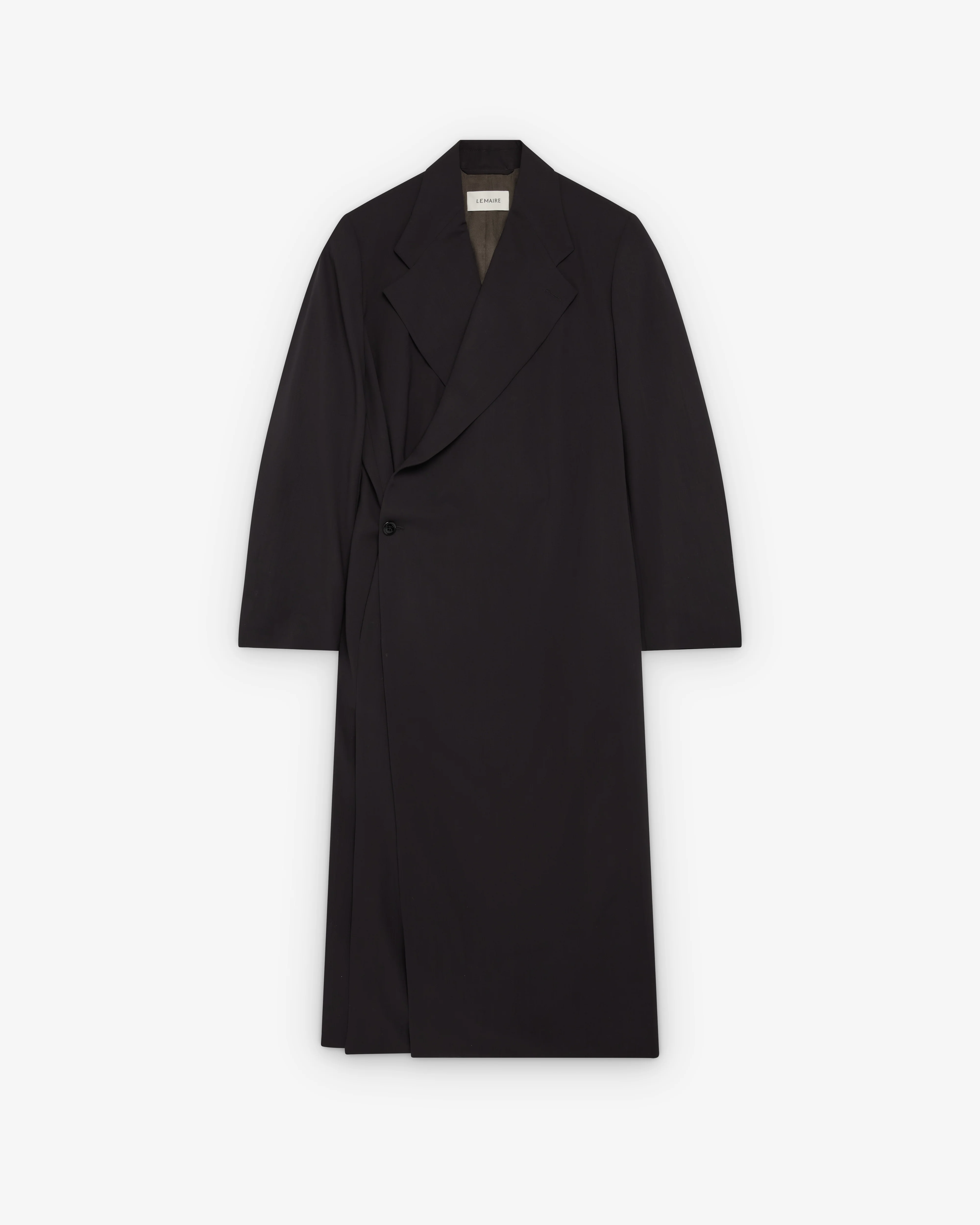 Lemaire - Women's Wrap Over Coat - (Onyx)