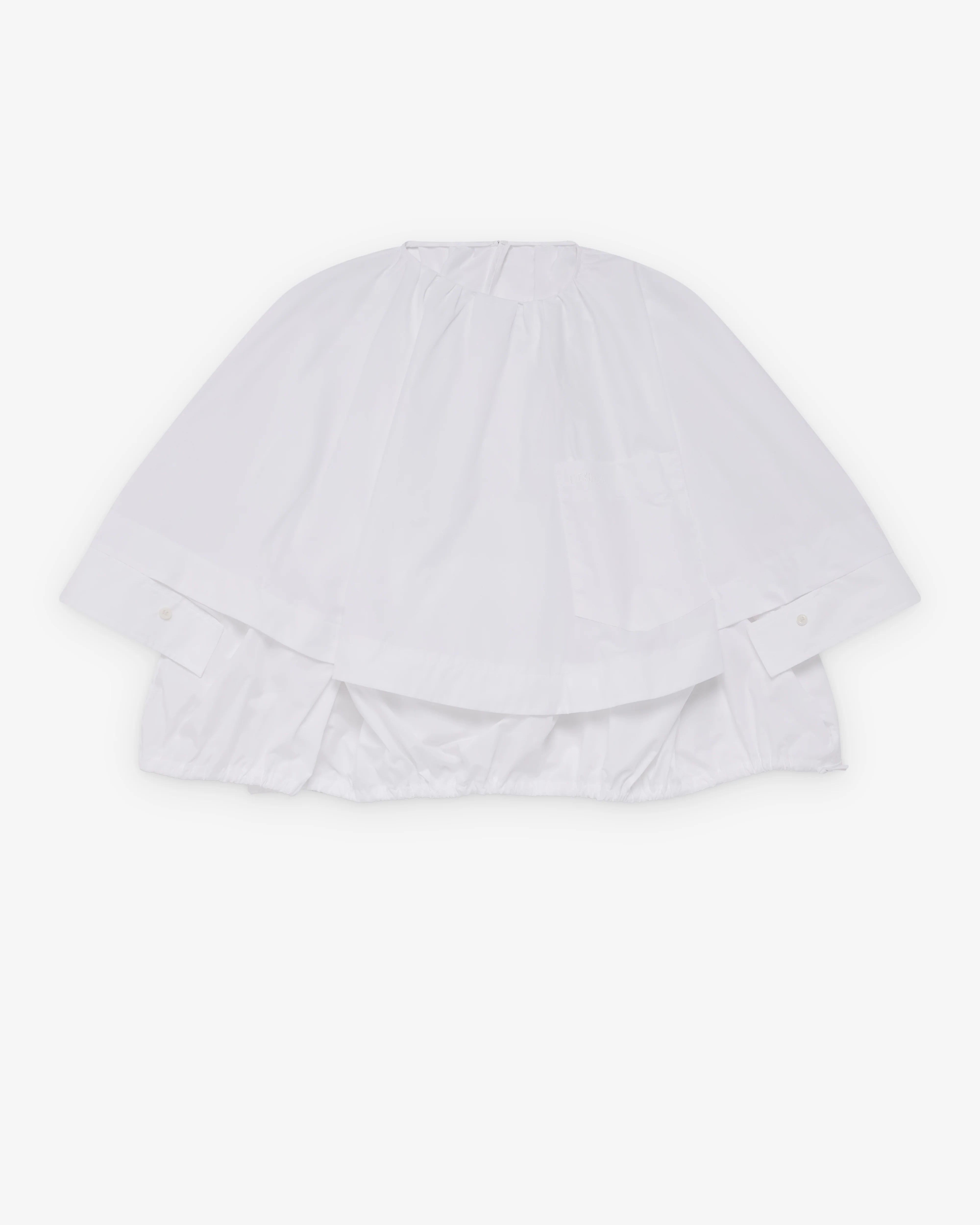 Litkovska - Women's Poplin Balloon Blouse - (White)