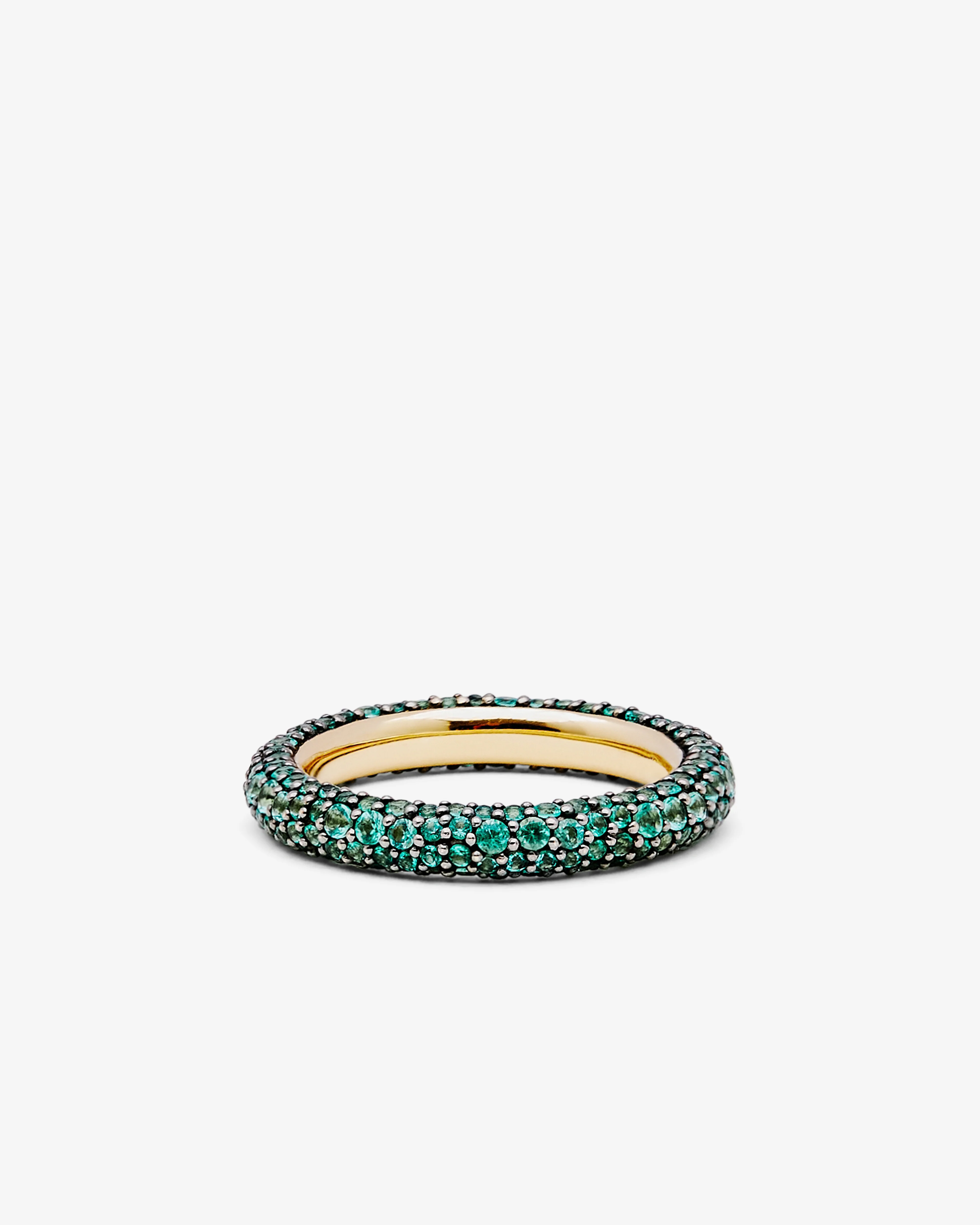 Lucy Delius - Signature Emerald Eternity Ring - (Emerald) - Image 2