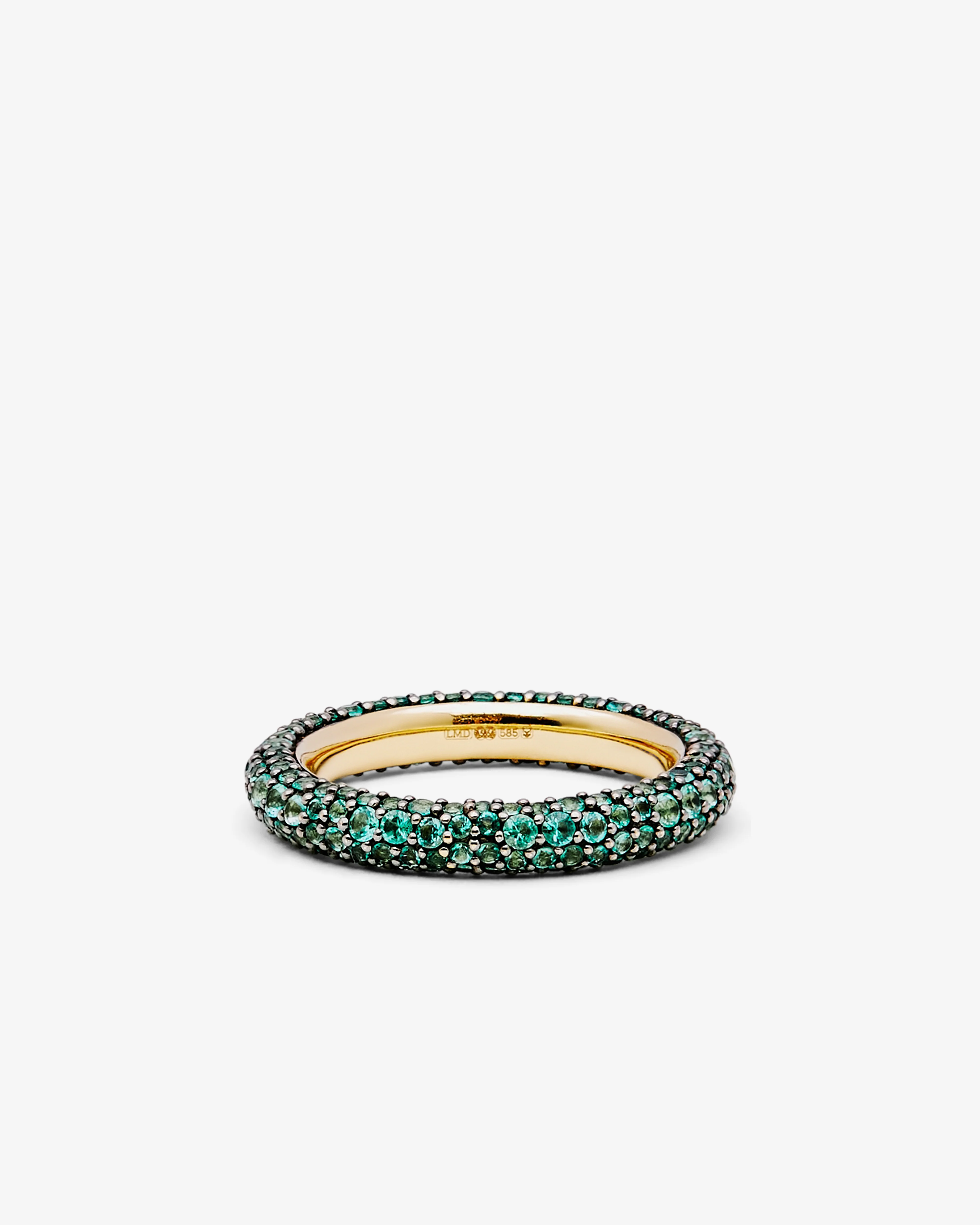 Lucy Delius - Signature Emerald Eternity Ring - (Emerald) - Image 3