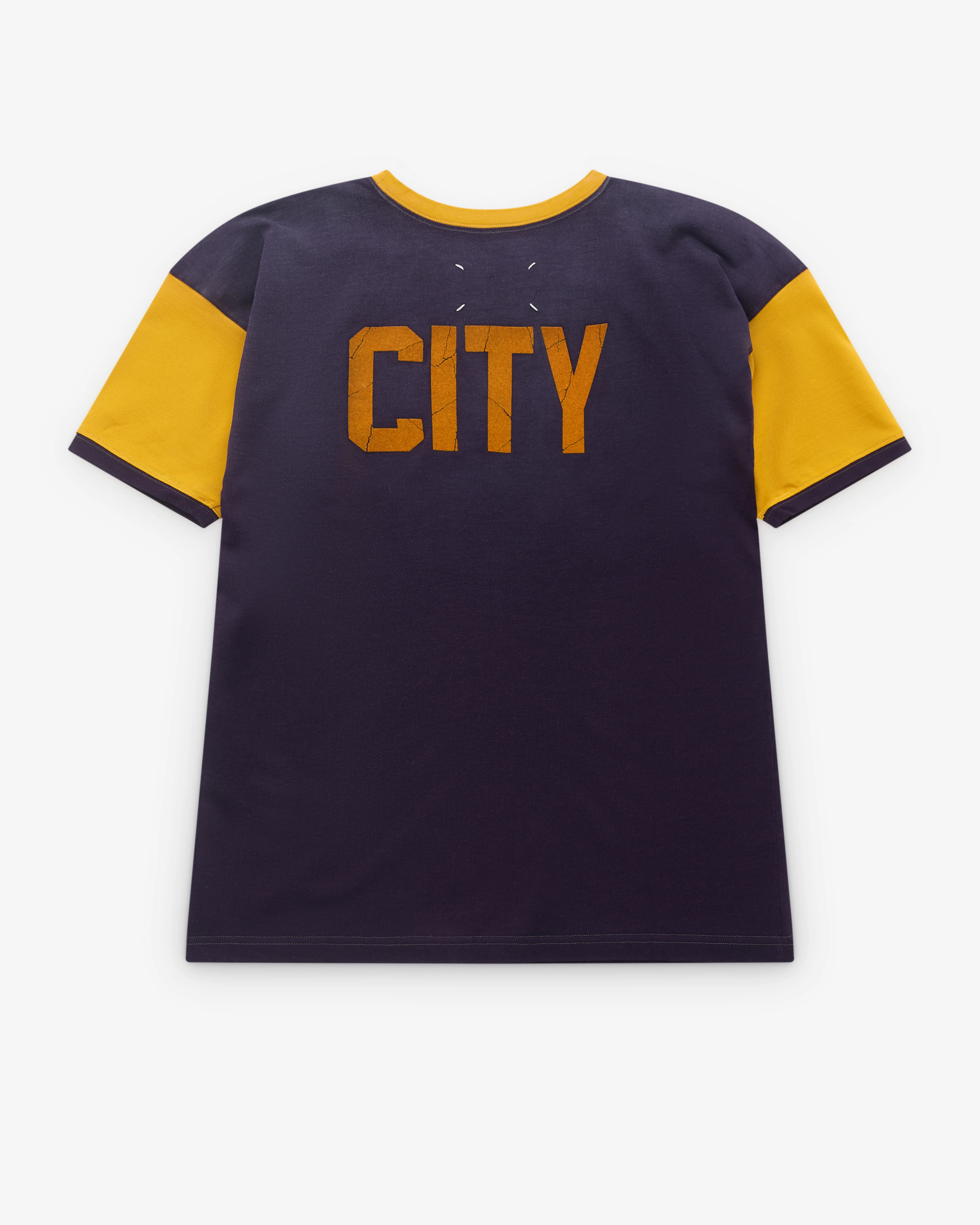 Maison Margiela - Men’s Crystal Hotel T-Shirt - (Purple/Yellow) - Image 2