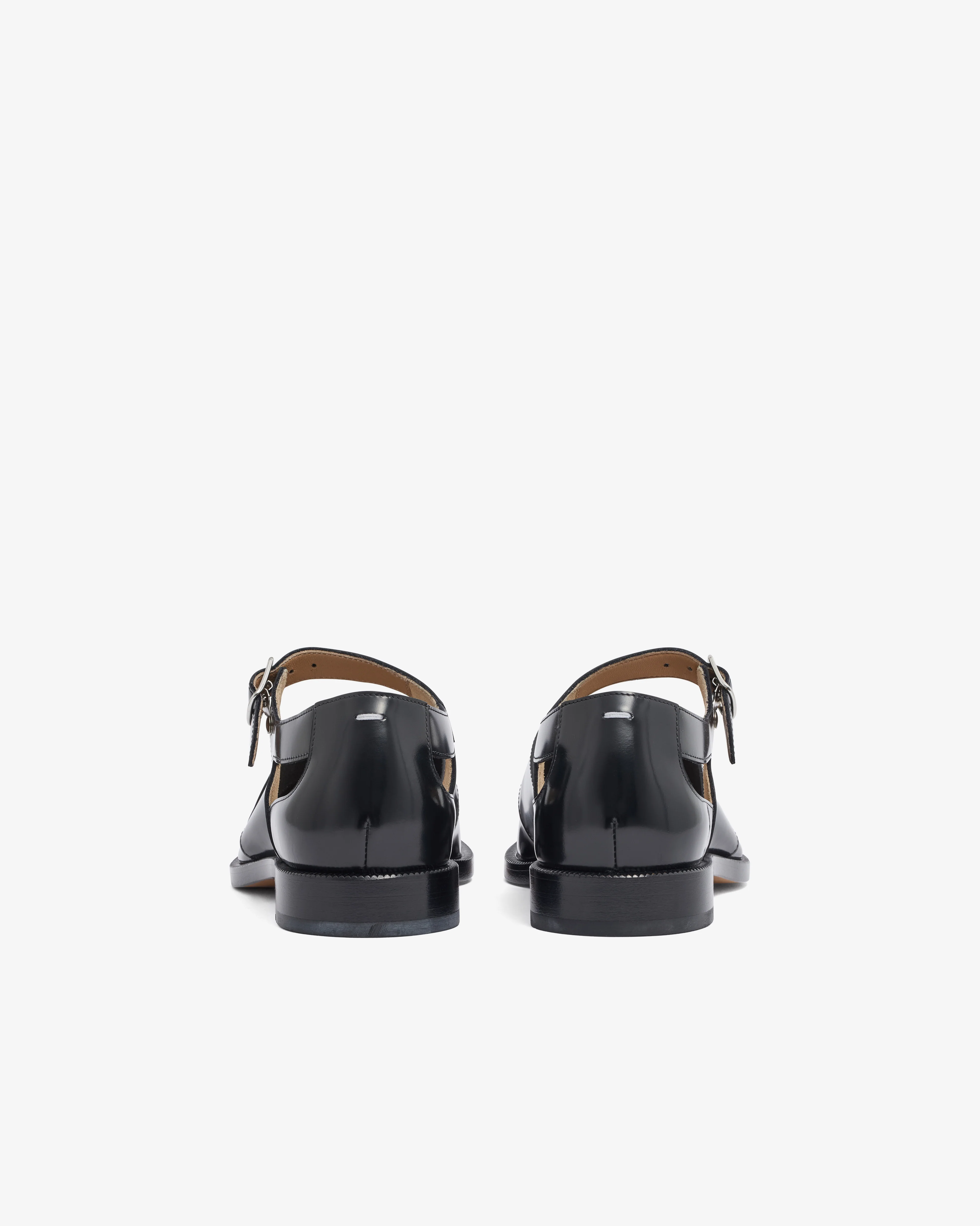 Maison Margiela - Women’s Tabi Leather Sandals - (Black) - Image 4