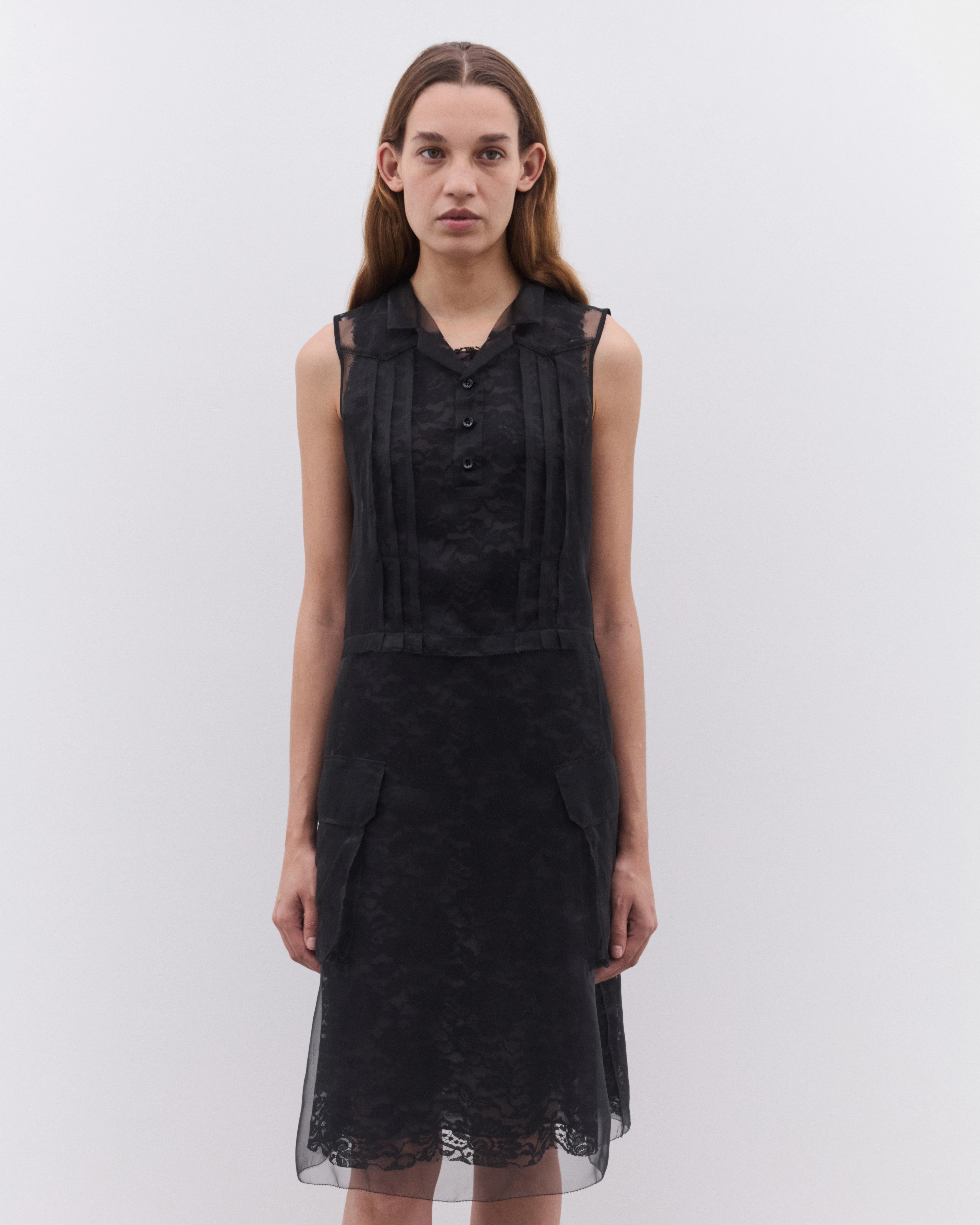 Maison Margiela - Women’s Sheer Tea Dress - (Black) - Image 3