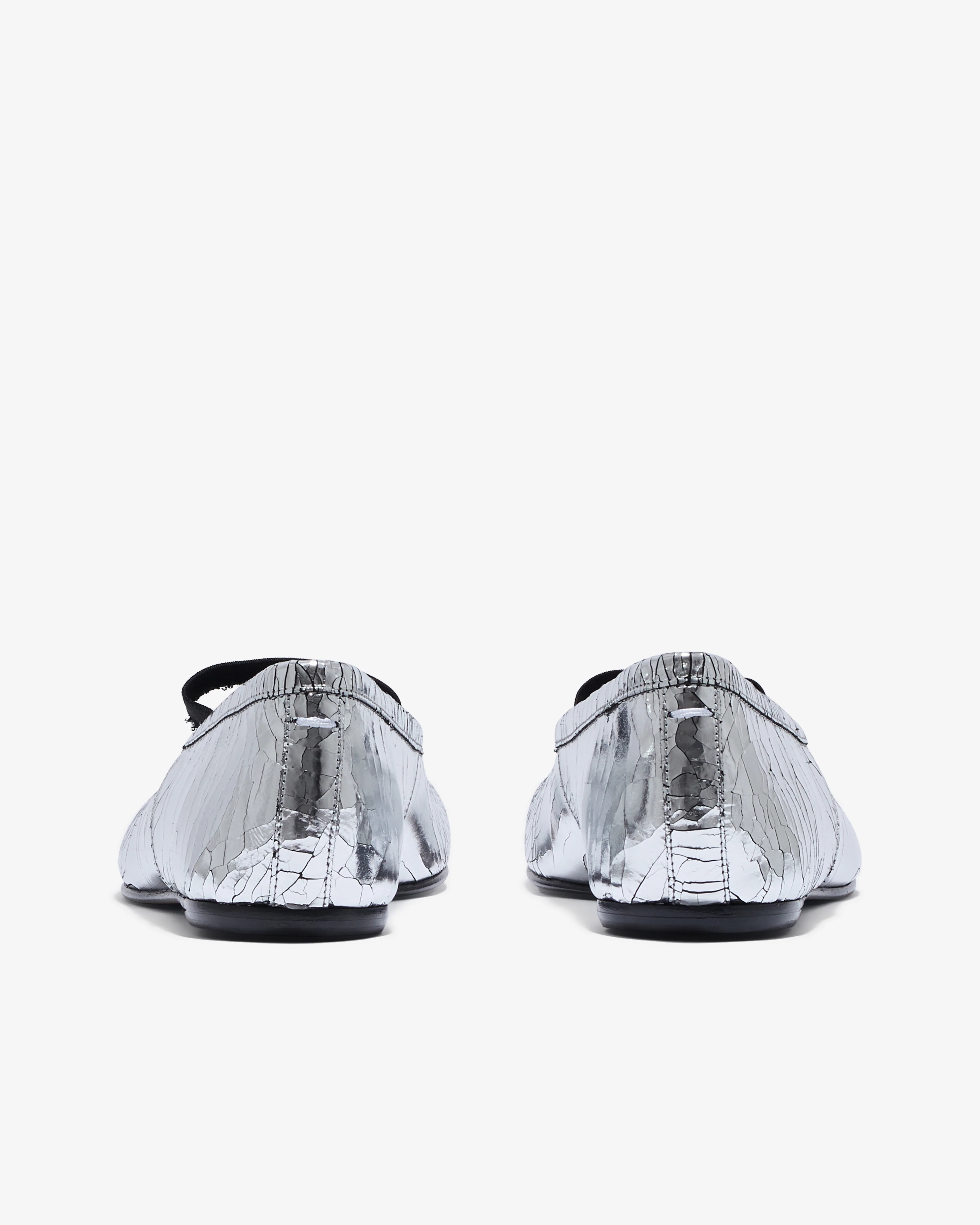 Maison Margiela - Women’s Tabi Ballet Shoe - (Silver) - Image 4