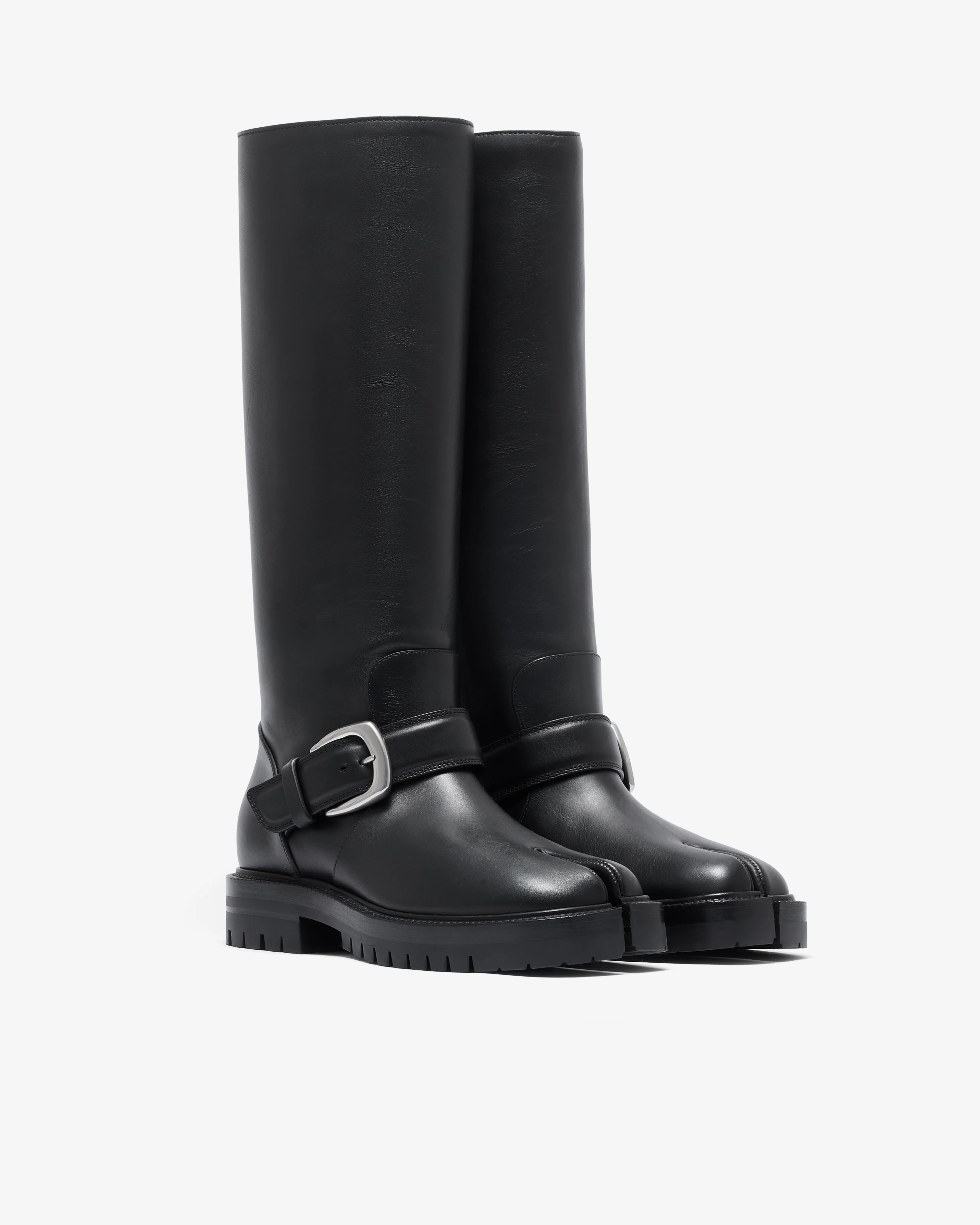 Maison Margiela - Women’s Tabi Country Knee-High Boots - (Black) - Image 3
