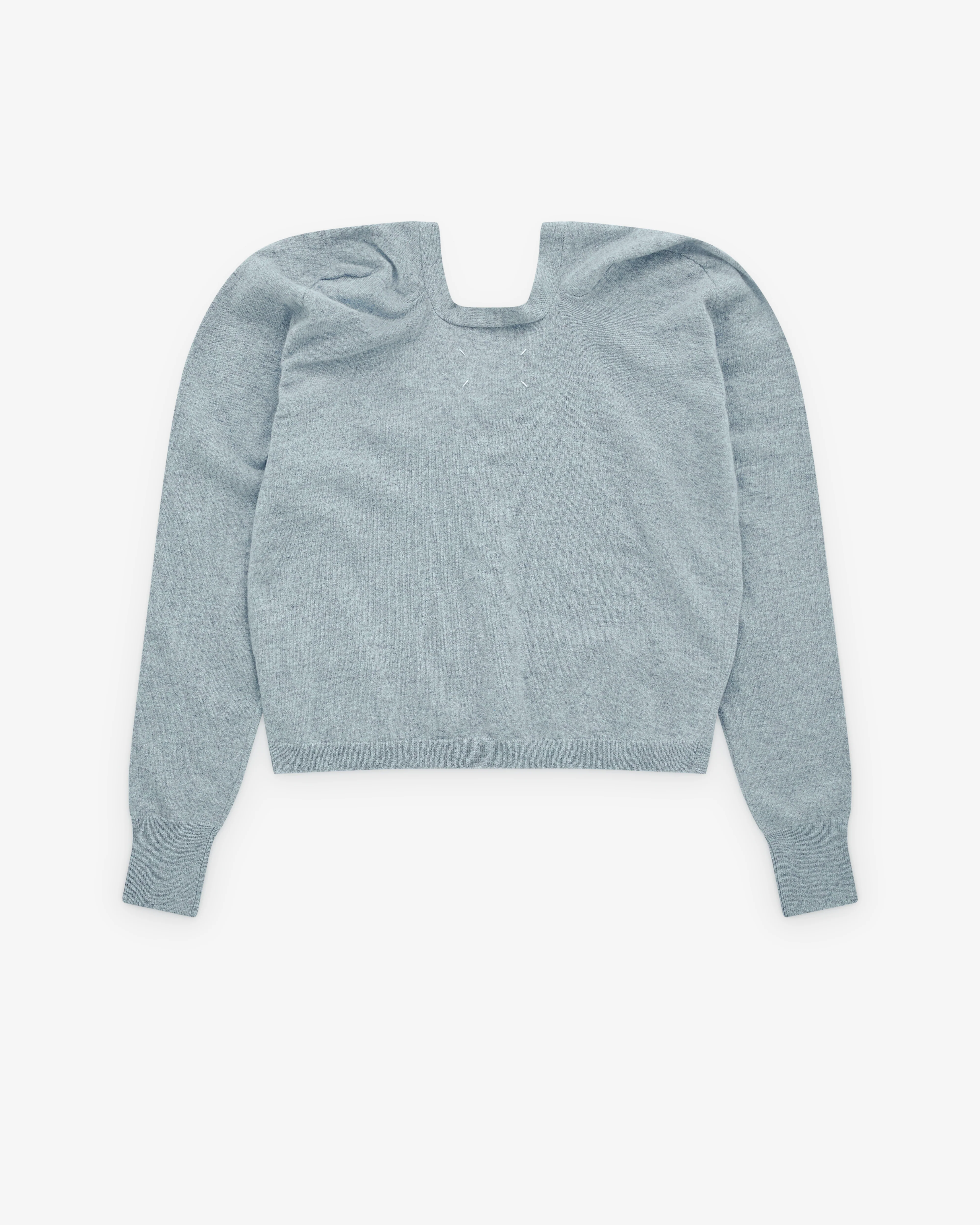 Maison Margiela - Women’s V-Neck Cardigan - (Blue) - Image 2