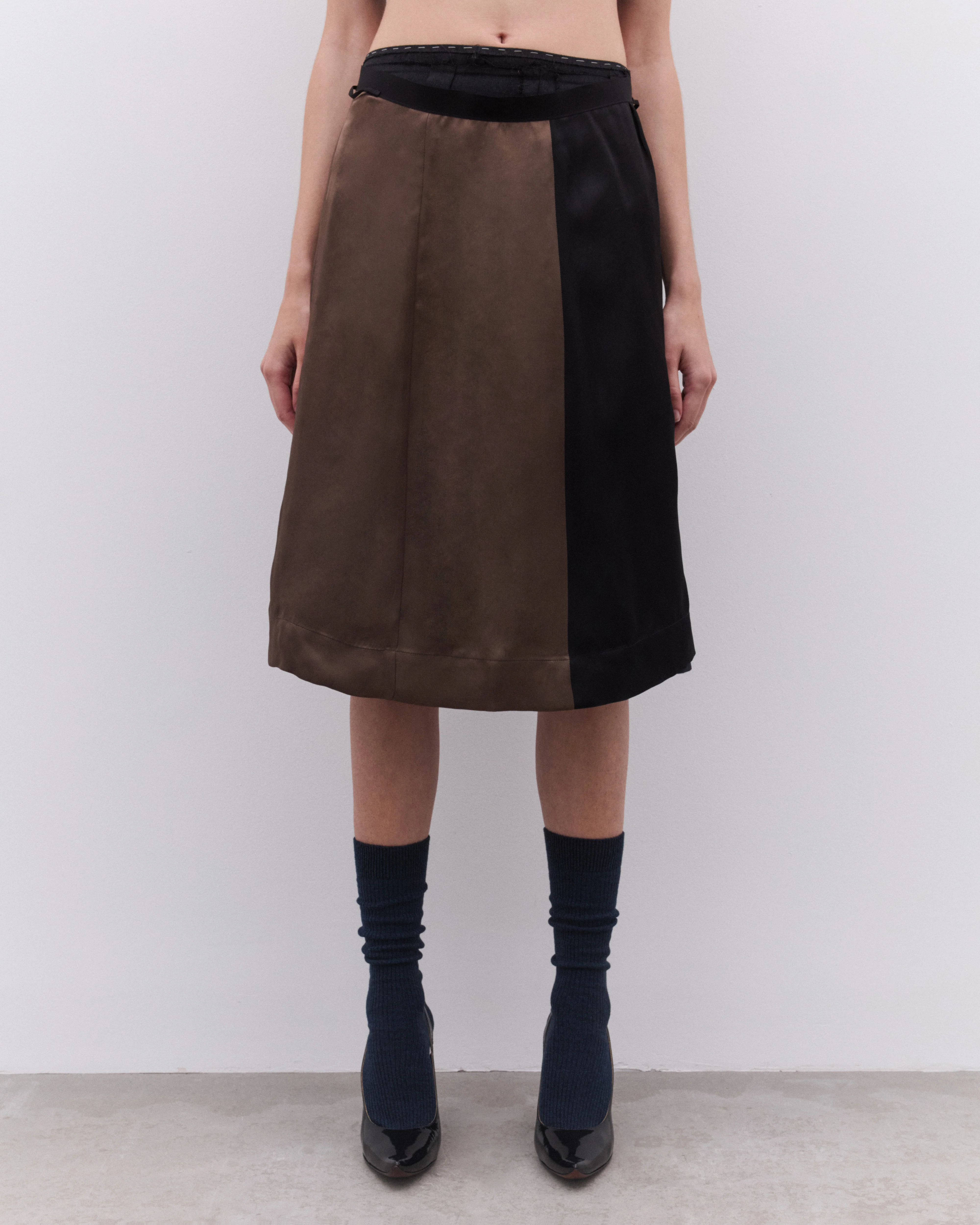 Maison Margiela - Women’s Midi Skirt - (Derby Grey) - Image 3